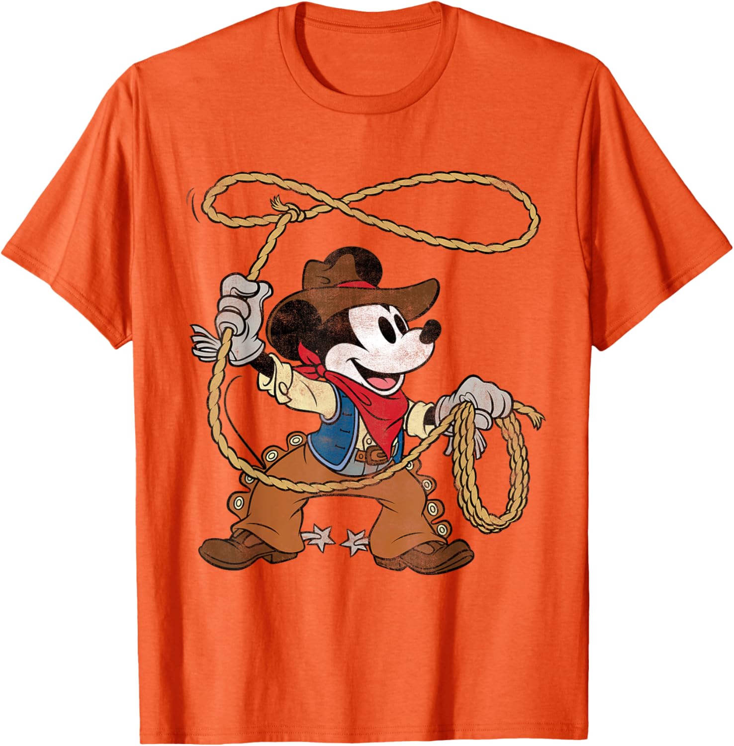 Vintage Mickey Mouse Cowboy T-Shirt for Fun Western Style Fashion - 26