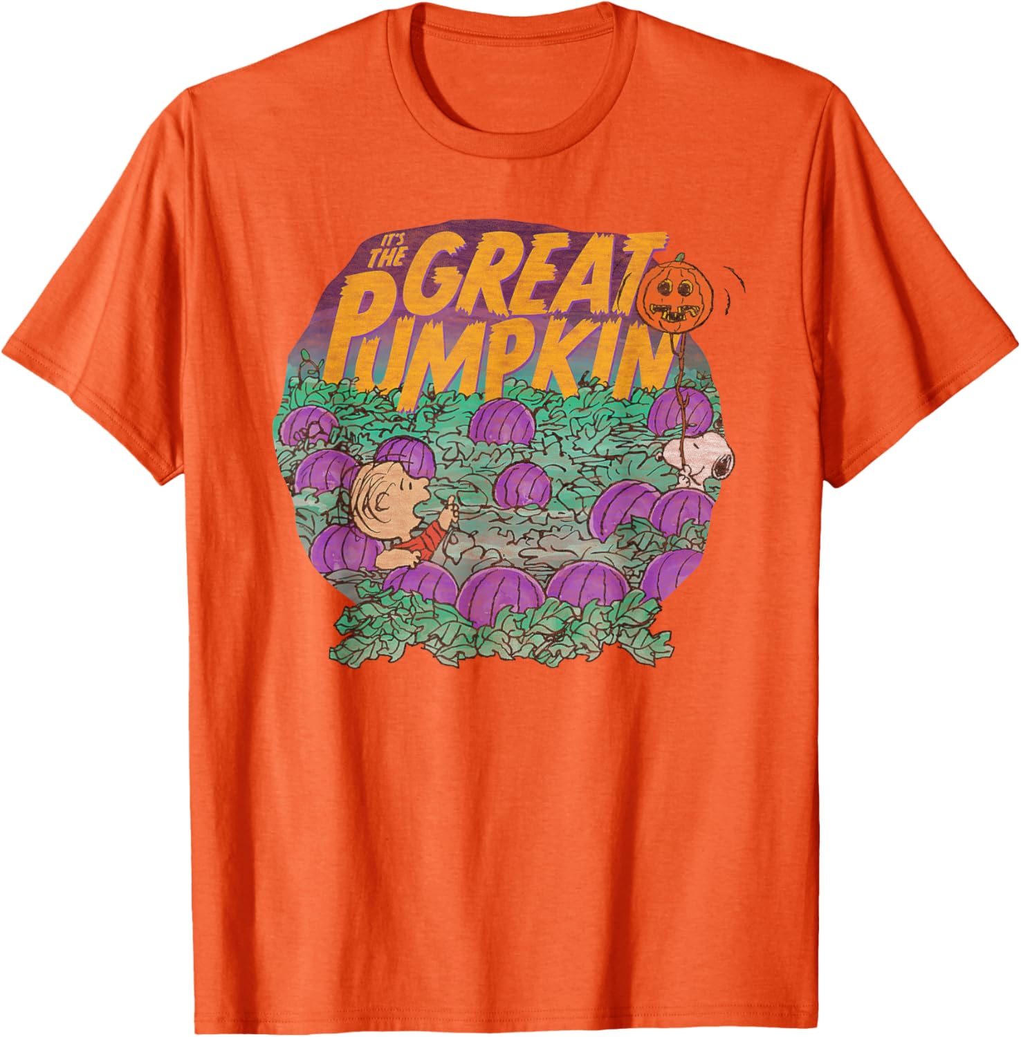 Peanuts Halloween Linus and Snoopy Great Pumpkin T-Shirt for All Ages - 1