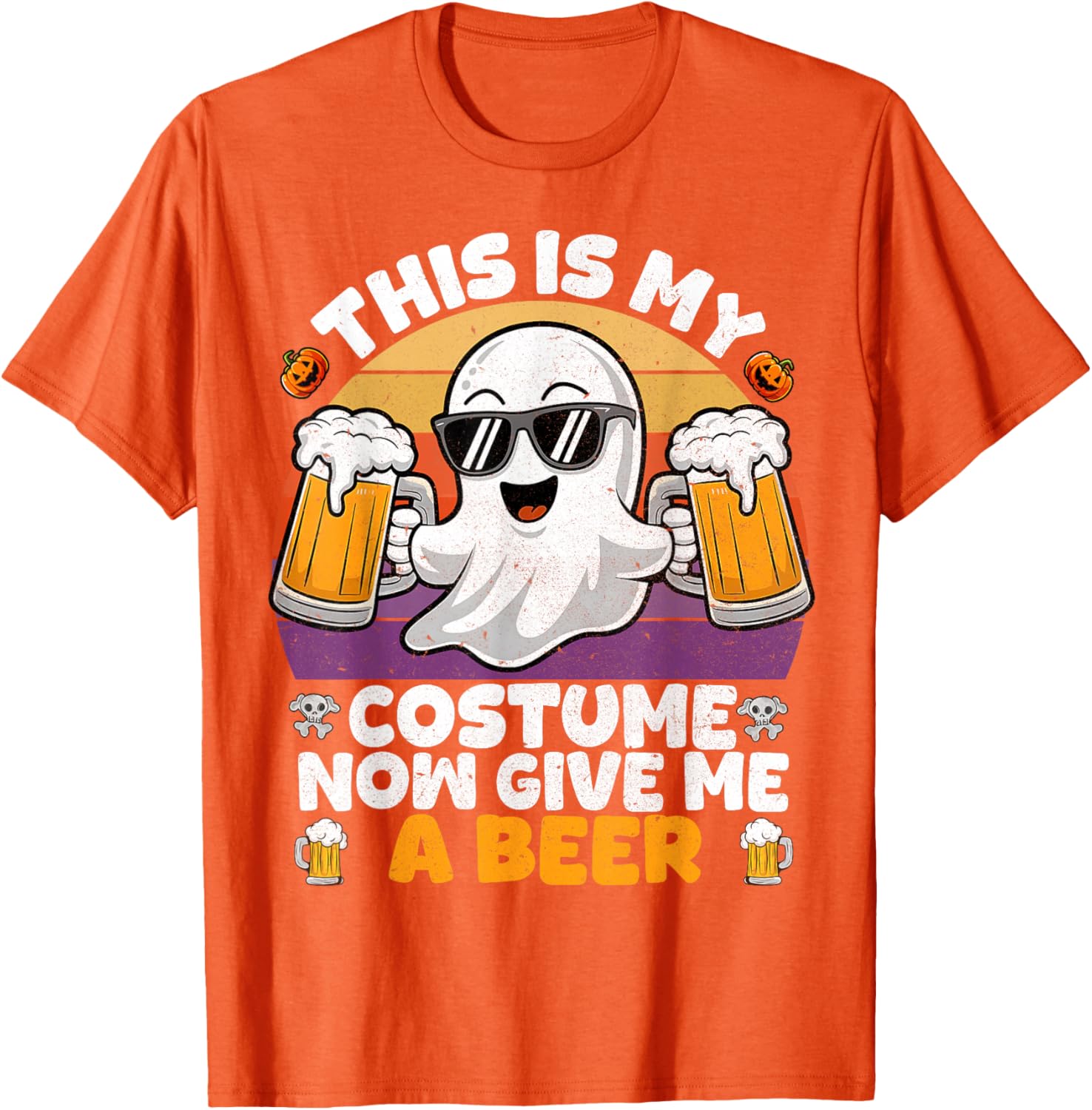 Funny Vintage Boo Halloween Costume T-Shirt for Men and Adults - 11