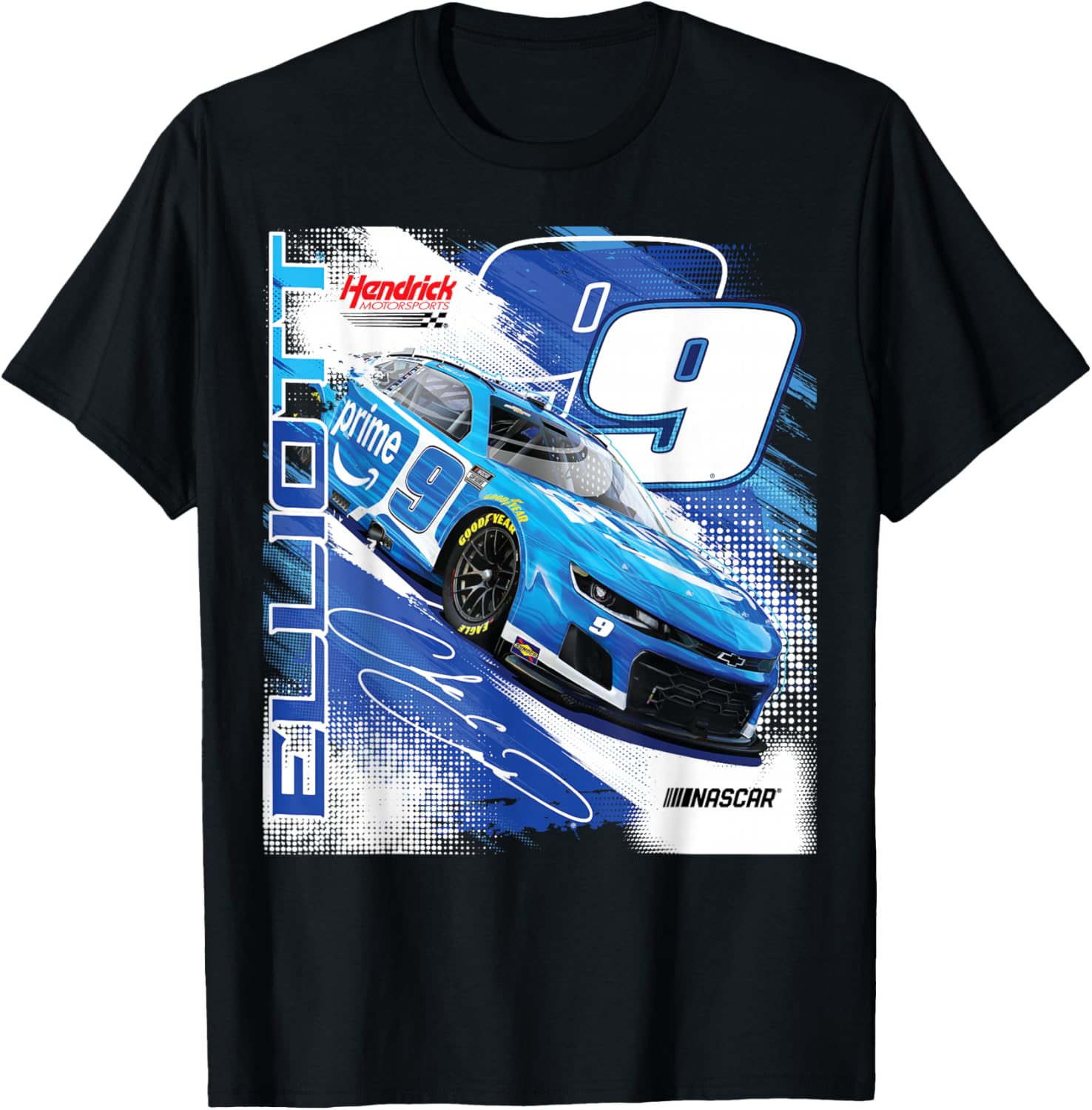 Chase Elliott #9 Prime Hendrick Motorsports T-Shirt for NASCAR Fans - 4