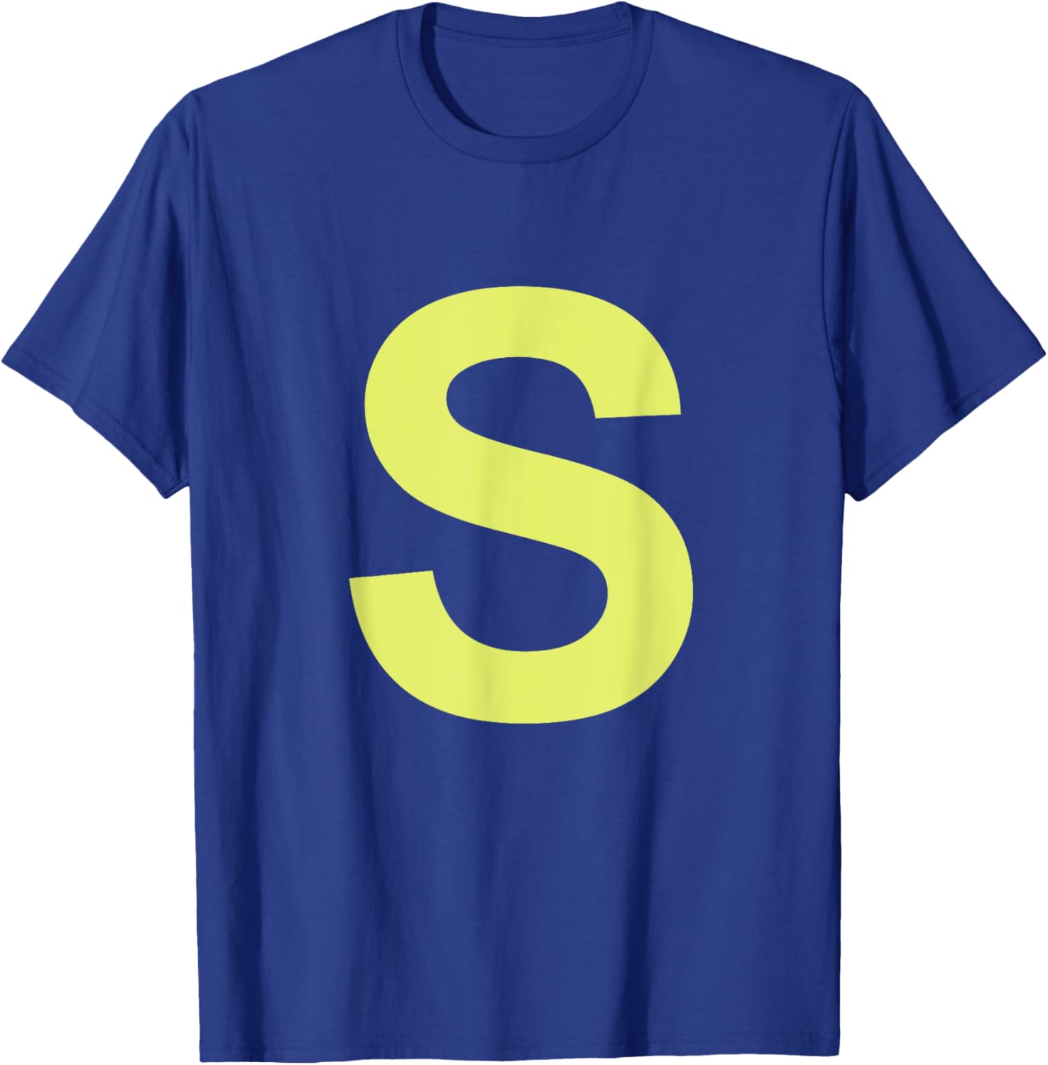 Chipmunk Halloween Carnival Group Costume Letter S T-Shirt in Blue - 1