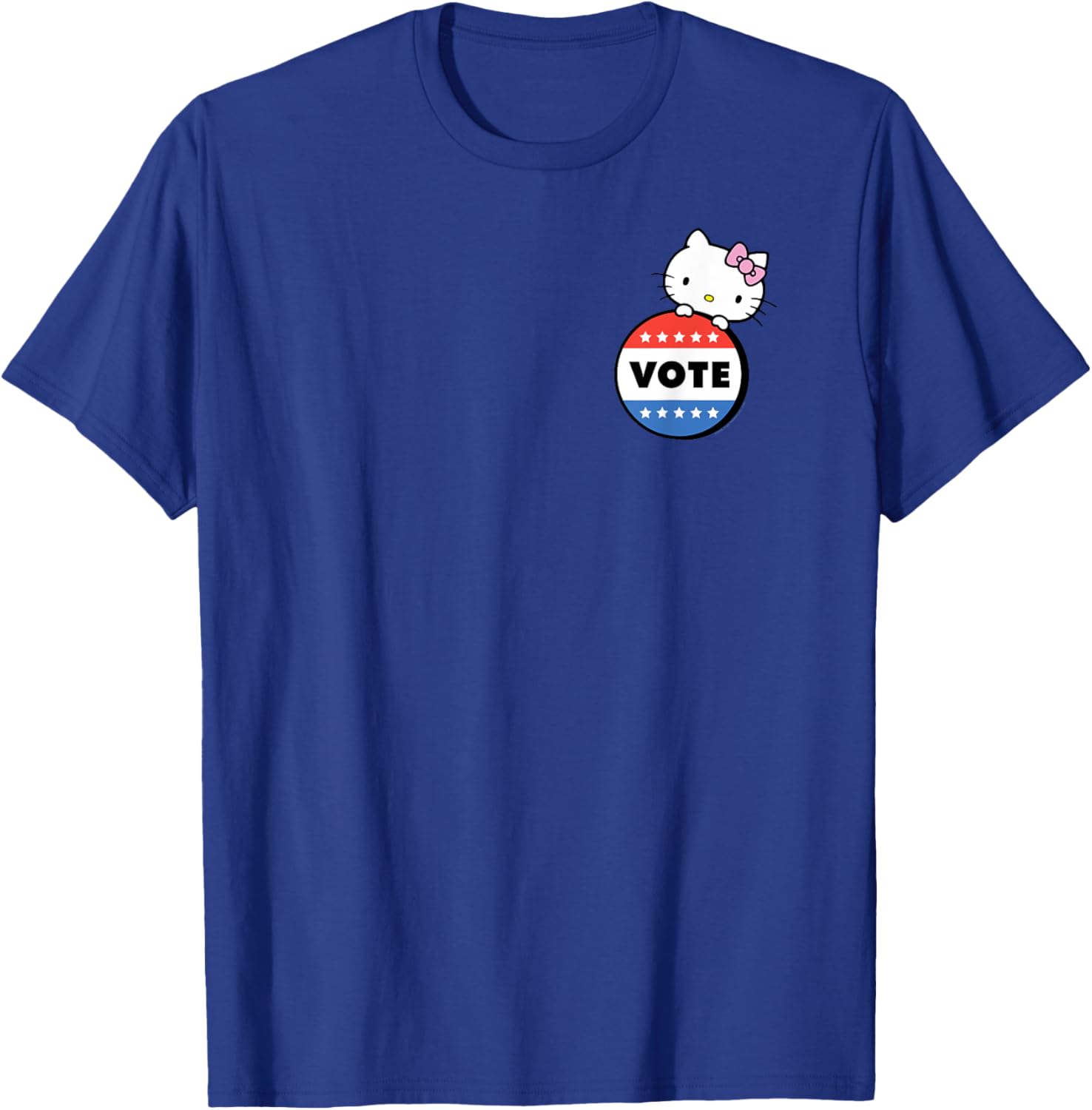 Hello Kitty Vote Button T-Shirt for Fun Fashion and Cute Style - 8