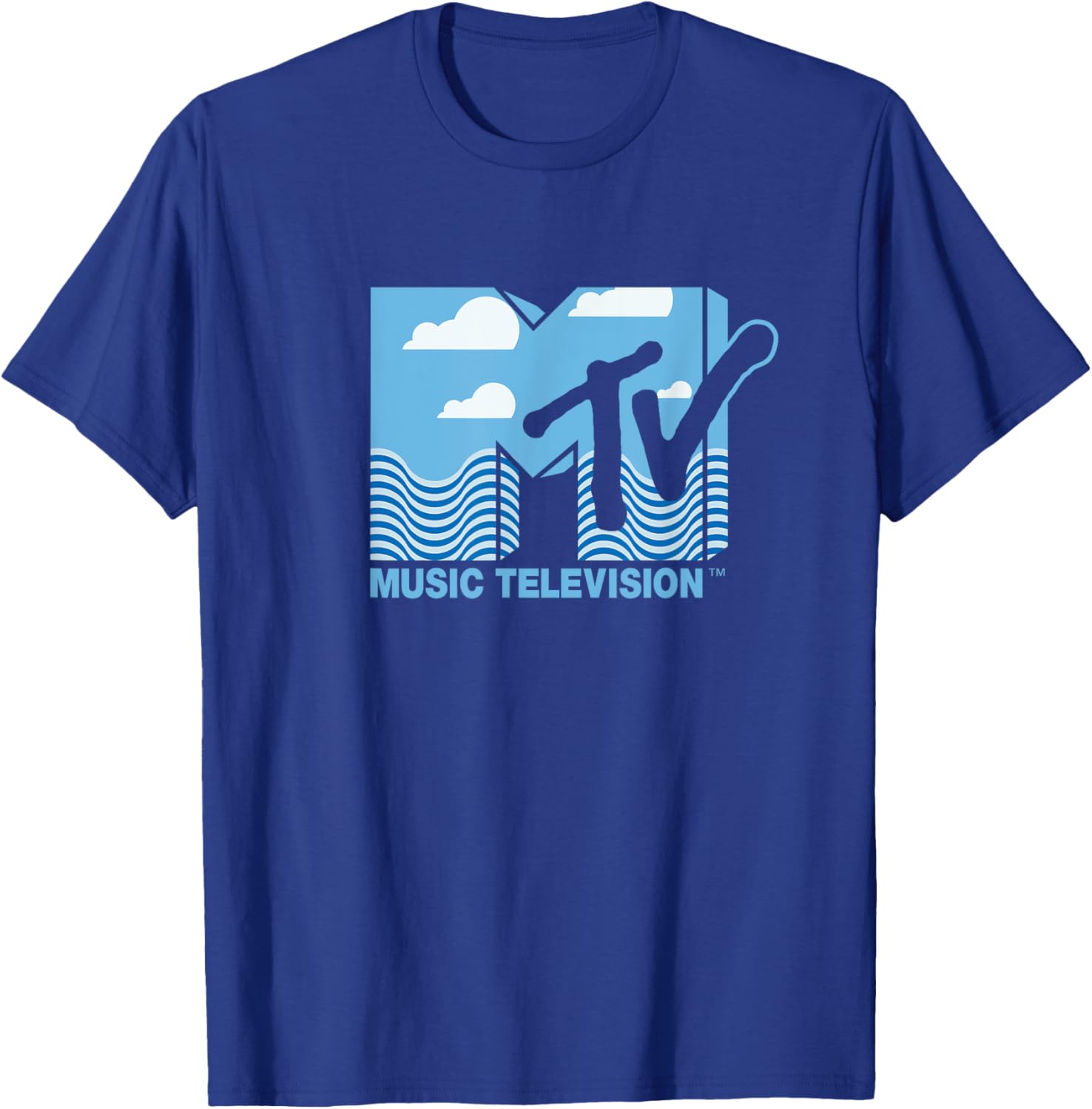 Mademark x MTV Official Logo T-Shirt with Water, Clouds & Blue Sky - 6