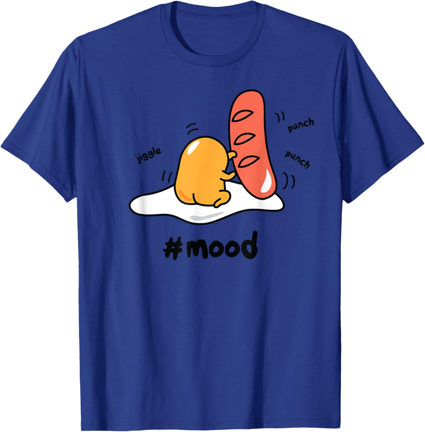 Gudetama Lazy Egg Mood Boxing Punching Hot Dog T-Shirt for Fun Style - 16