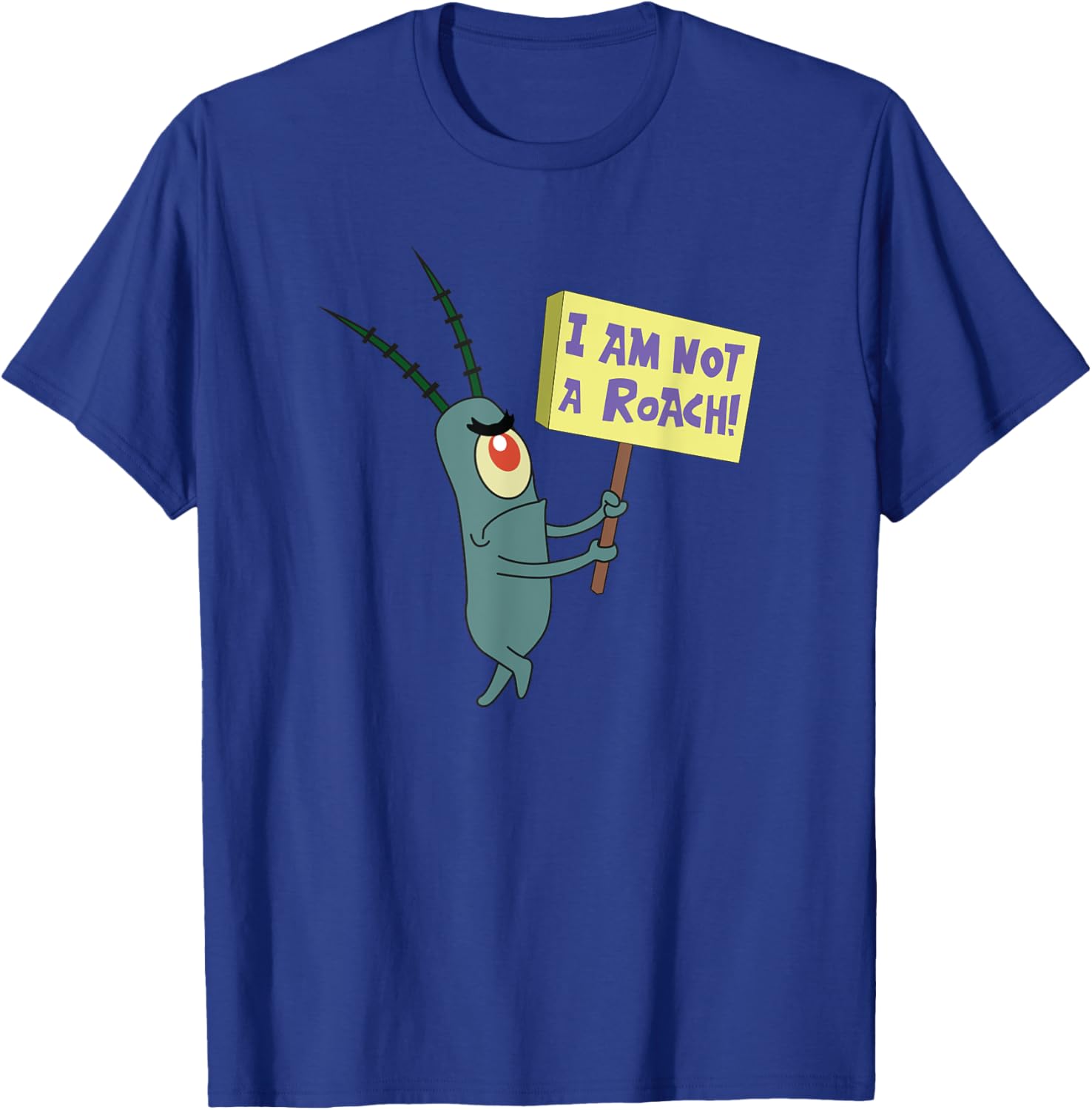 Mademark SpongeBob SquarePants Plankton Not a Roach T-Shirt for Fans - 8