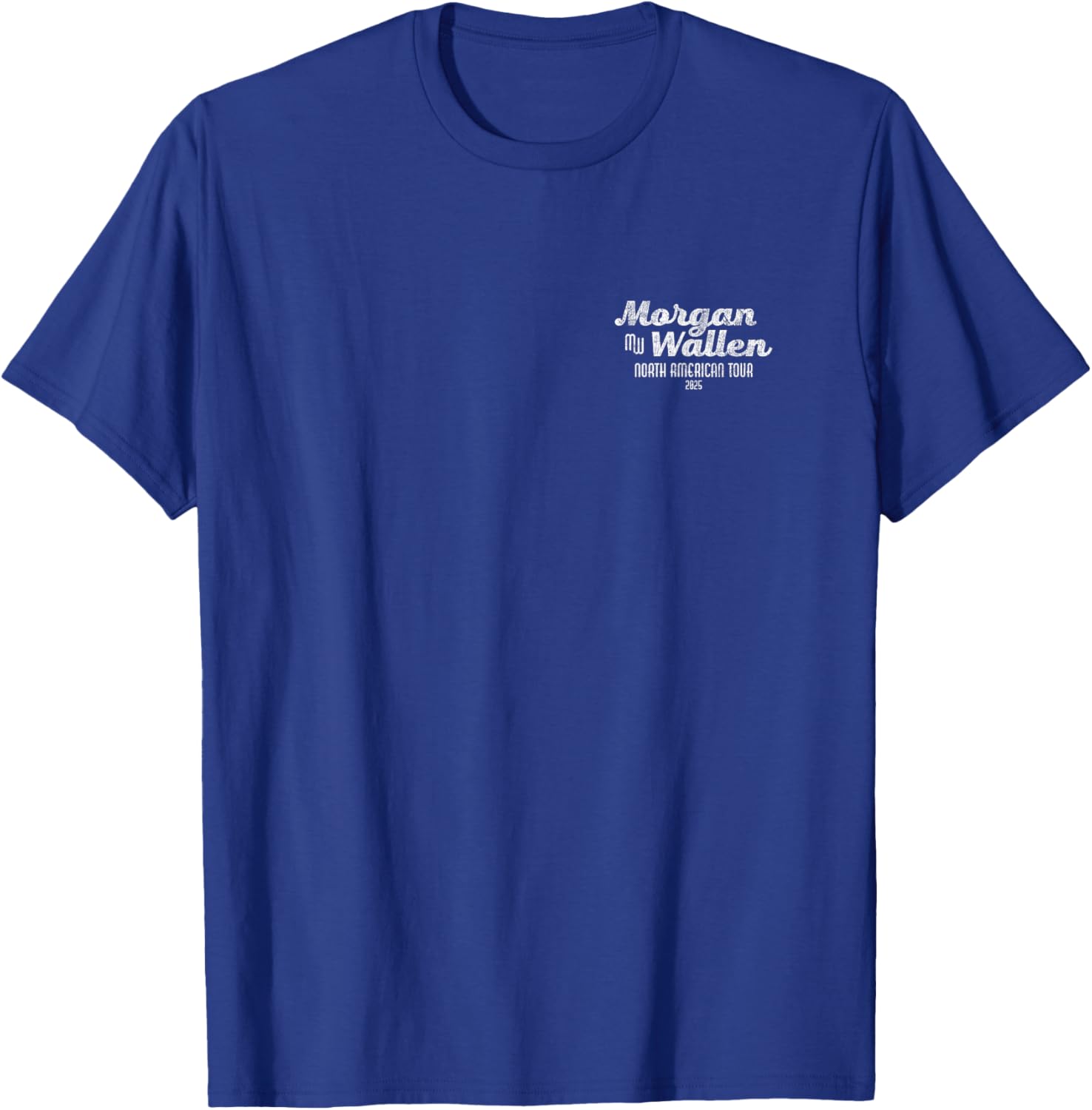Official Morgan Wallen 2025 Tour Blue T-Shirt for Fans and Music Lovers - 1