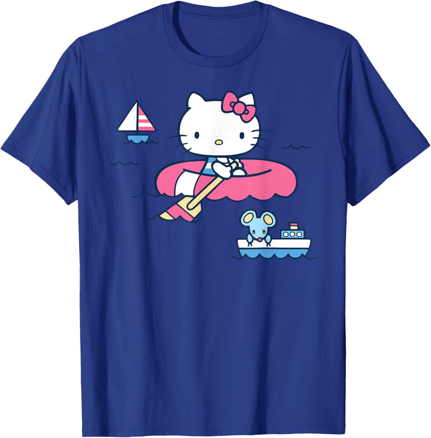 Hello Kitty Summer Boat T-Shirt for All Ages - Fun & Stylish Apparel - 16