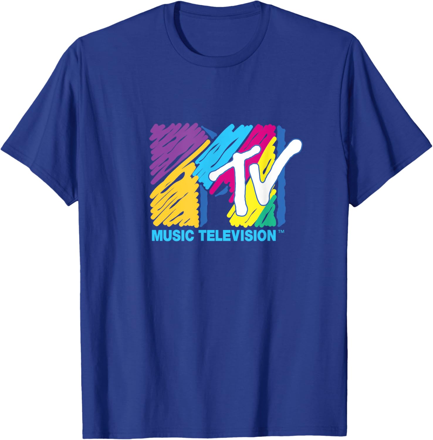 Mademark x MTV Colorful Logo Big Pen T-Shirt for Music Lovers - 19