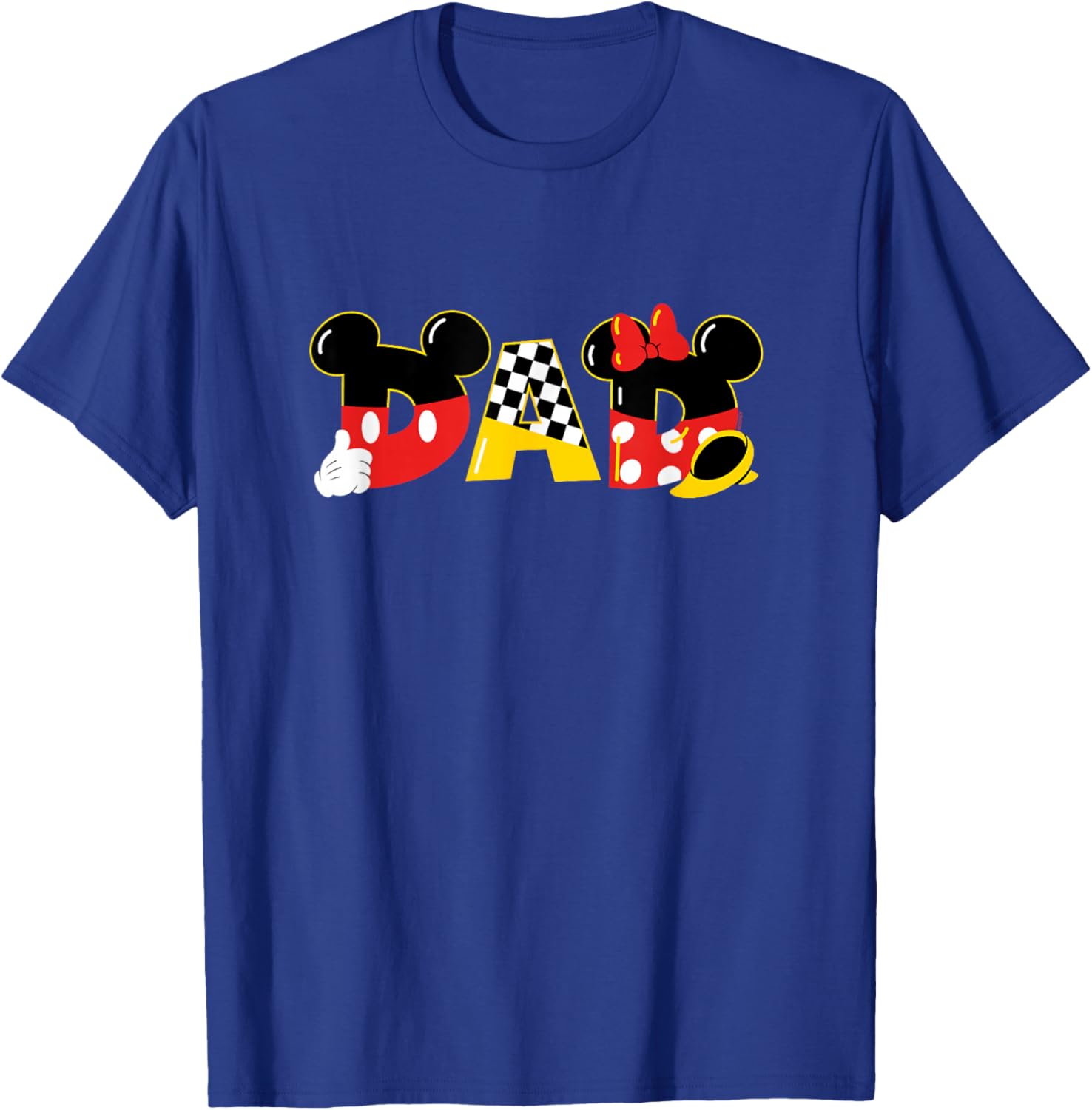 Disney Mickey and Minnie Mouse Dad T-Shirt for Father's Day Birthday Gift - 12