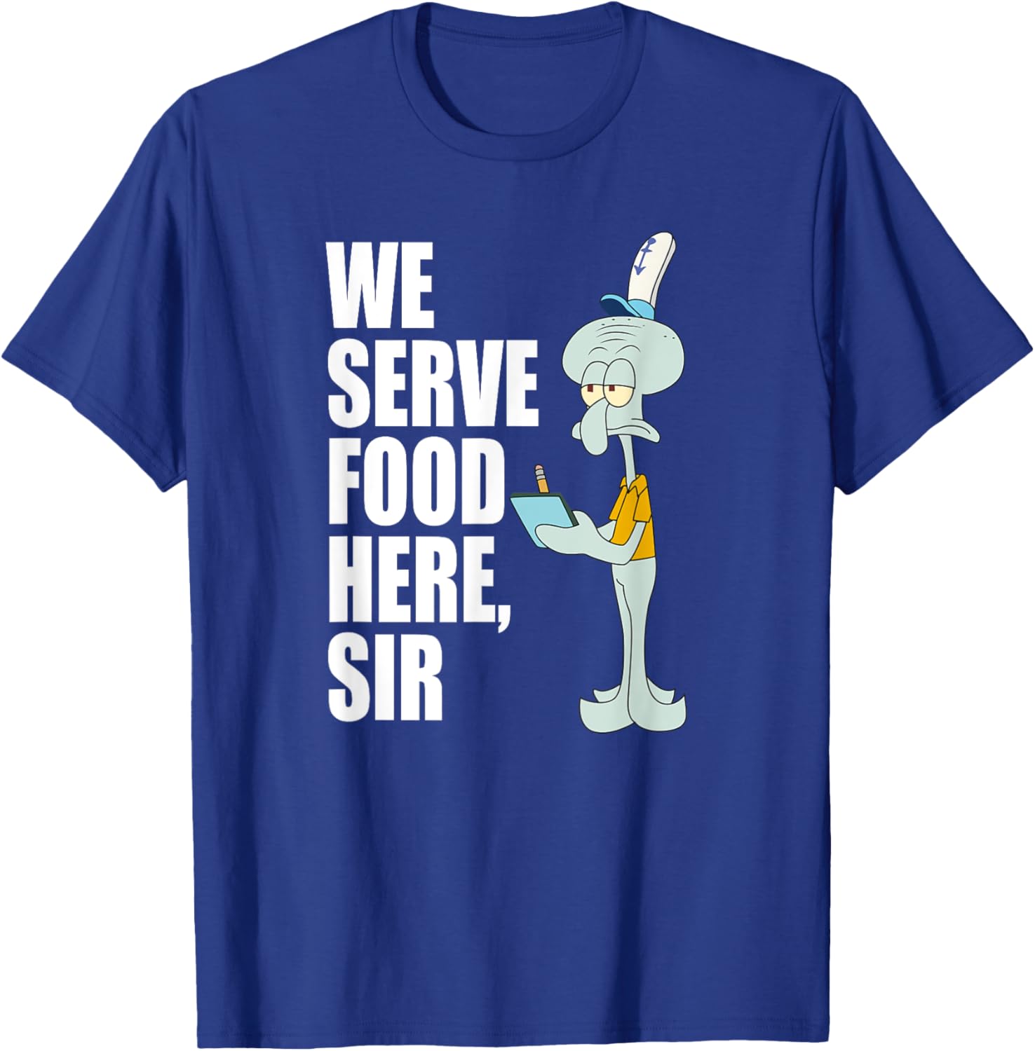 Mademark SpongeBob SquarePants Squidward We Serve Food Here T-Shirt - 17