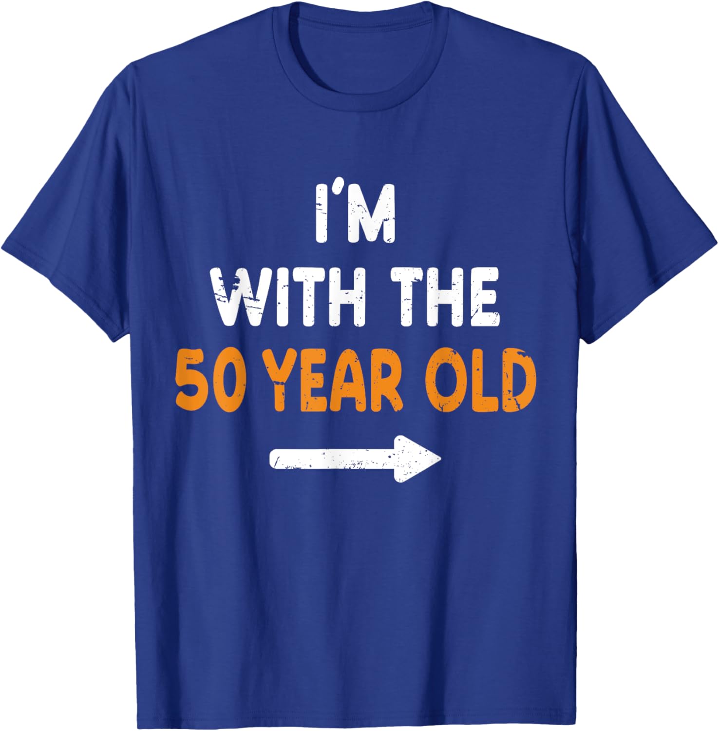 I'm With The 50 Year Old Halloween Costume T-Shirt for Easy Matching Fun - 13