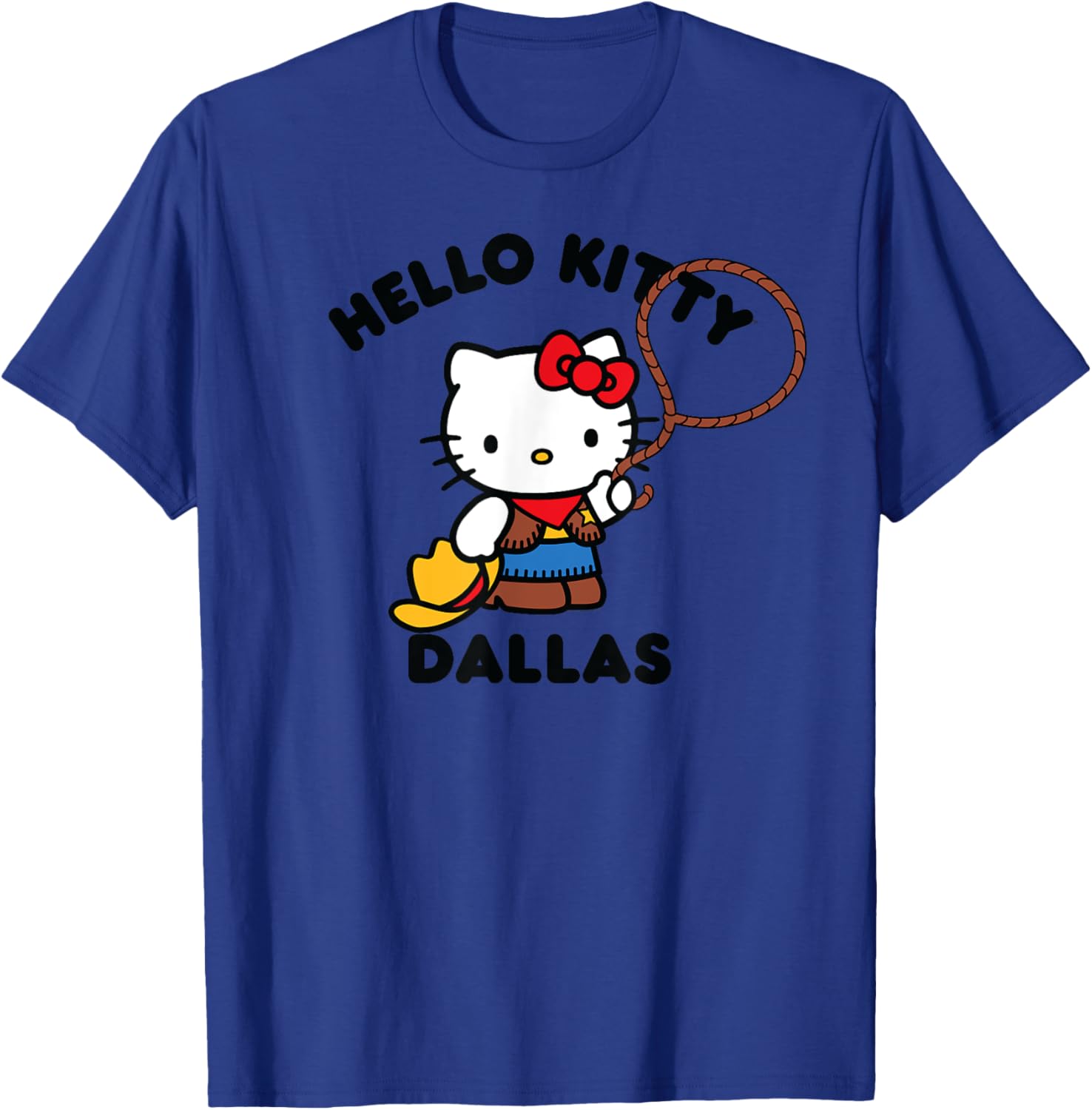Hello Kitty Dallas Texas T-Shirt Fun Fashion for Kids and Adults - 5