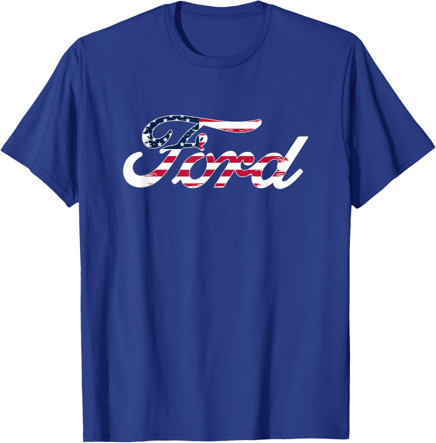 Ford Script American Flag Logo T-Shirt for Patriotic Style and Comfort - 1