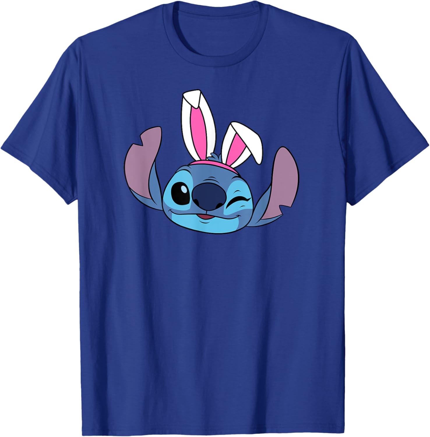 Shop Disney Stitch Winking Easter Bunny Ears T-Shirt for Fun Spring Style - 7
