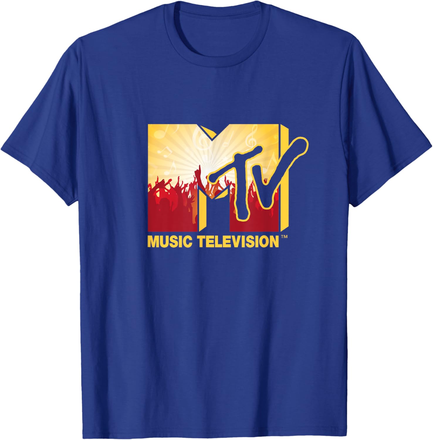 Mademark x MTV Official Logo T-Shirt with Cheerful Party Music Crowd - 1