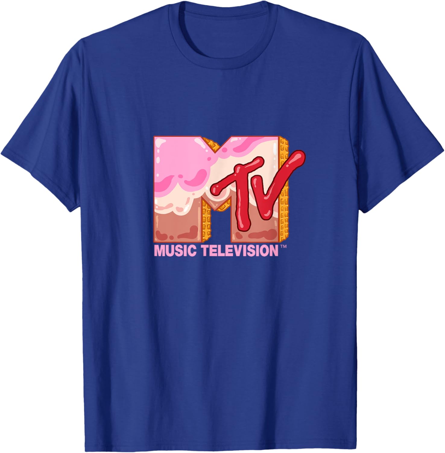 Mademark x MTV Sweet Waffle T-Shirt Featuring Official MTV Logo - 3