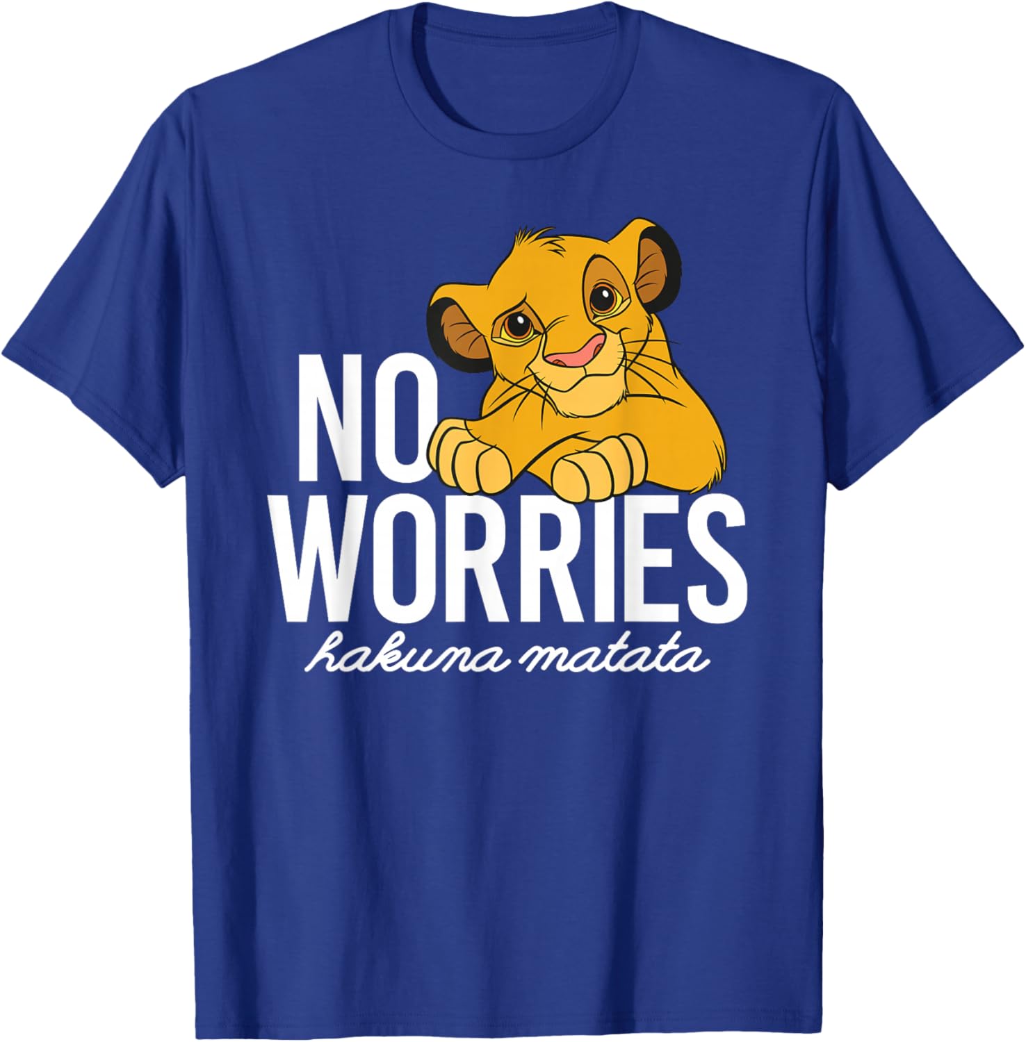 Disney Lion King Simba No Worries T-Shirt for Kids and Adults - 2