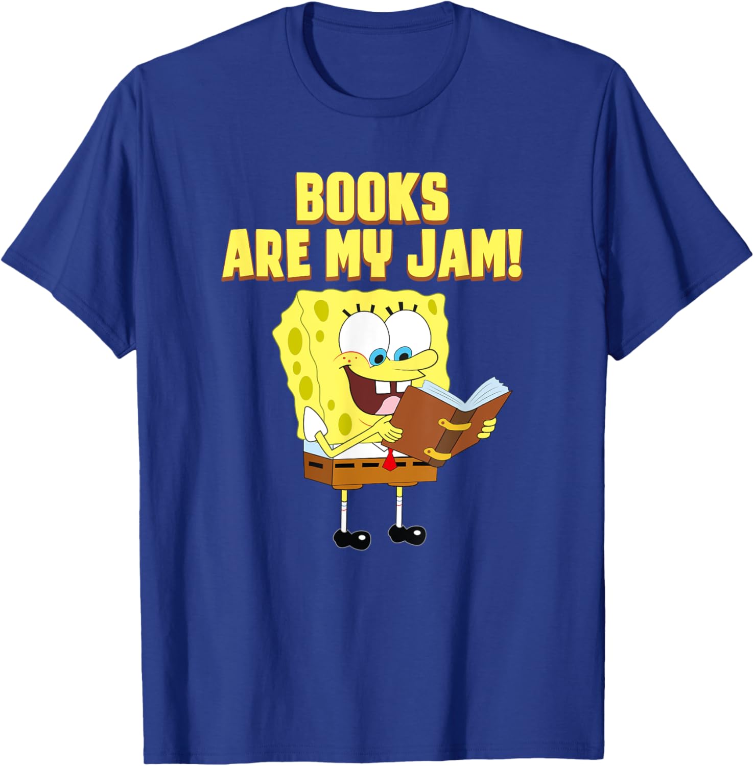 Mademark SpongeBob Loves Reading T-Shirt for Book Lovers and Fans - 4