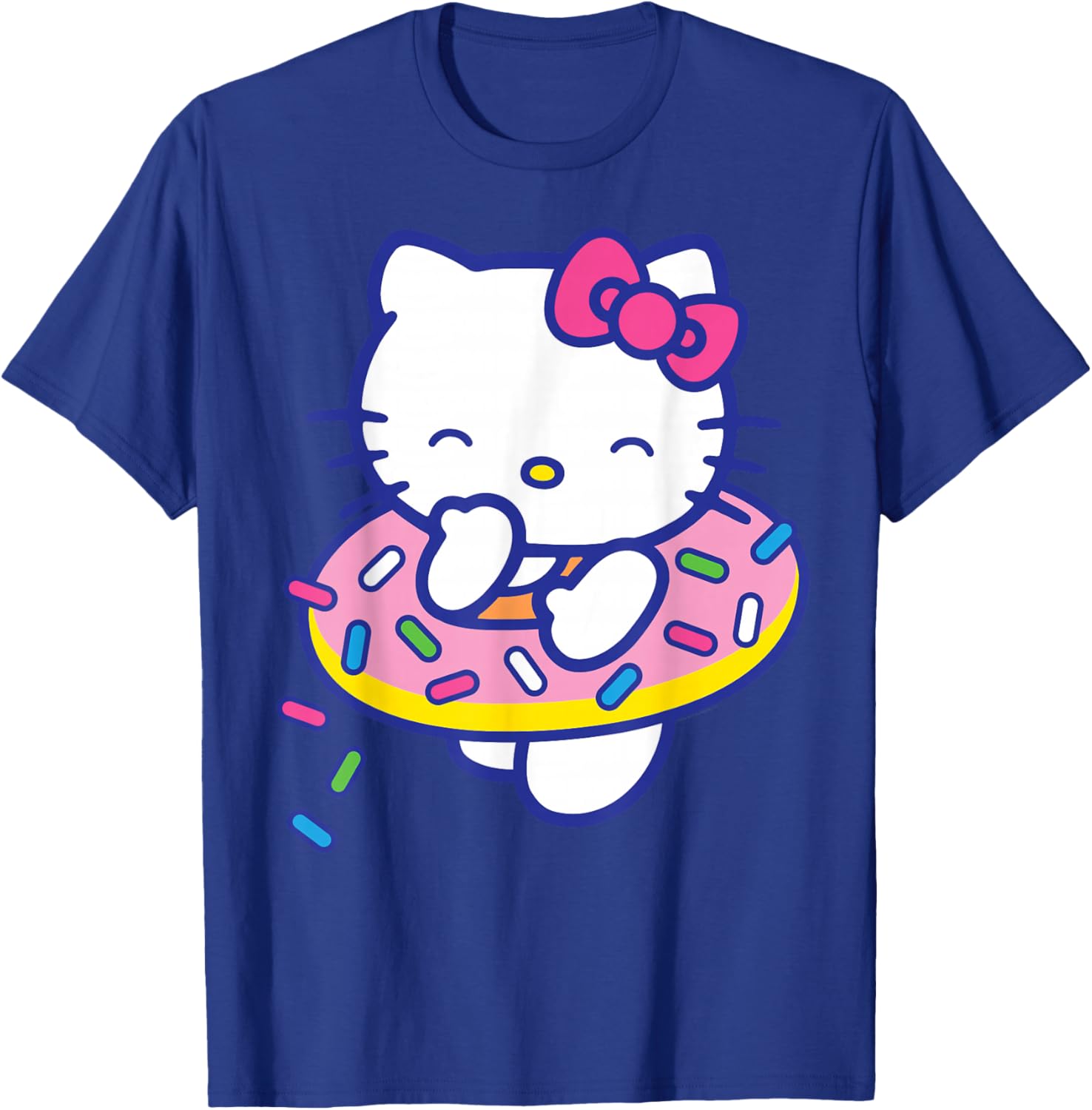 Hello Kitty Donut Sprinkles Floaty Summer T-Shirt for Fun Pool Days - 11