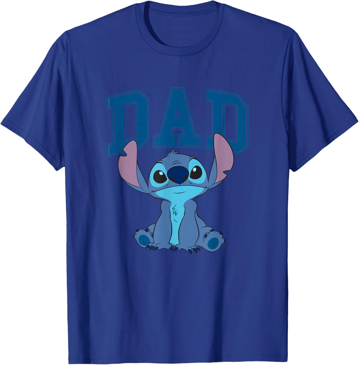 Disney Lilo & Stitch Vintage Dad Cool Stitch Collegiate Logo T-Shirt - 9