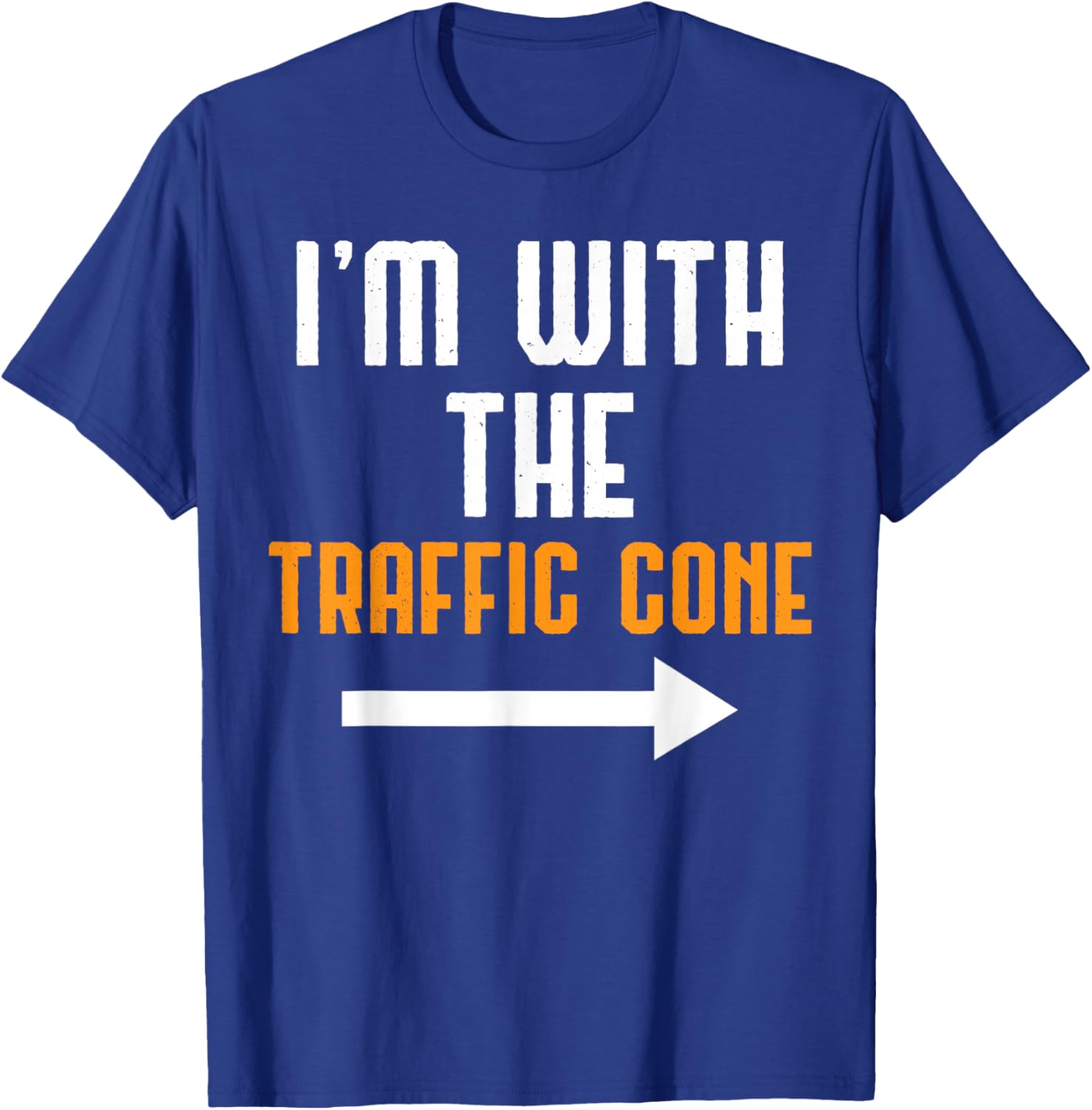 Funny Traffic Cone Costume Couple T-Shirt for Halloween Party Fun - 8