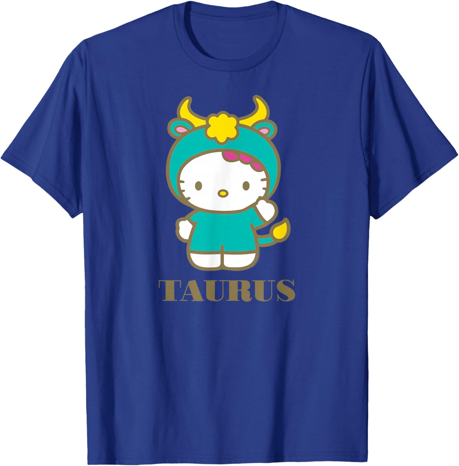 Hello Kitty Taurus Zodiac T-Shirt Cute Astrology Fashion Tee for Fans - 15
