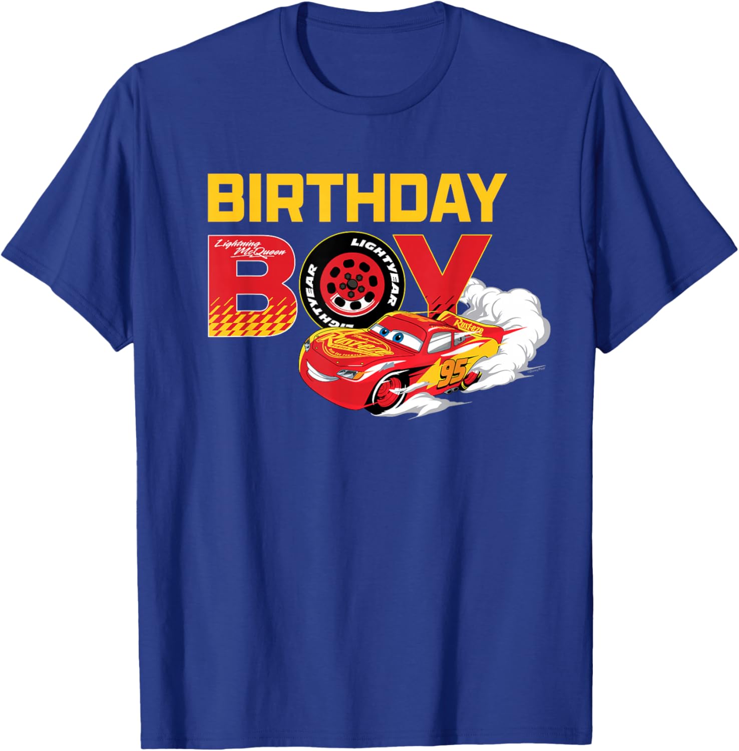 Lightning McQueen Birthday Boy T-Shirt for Disney Pixar Cars Fans - 11
