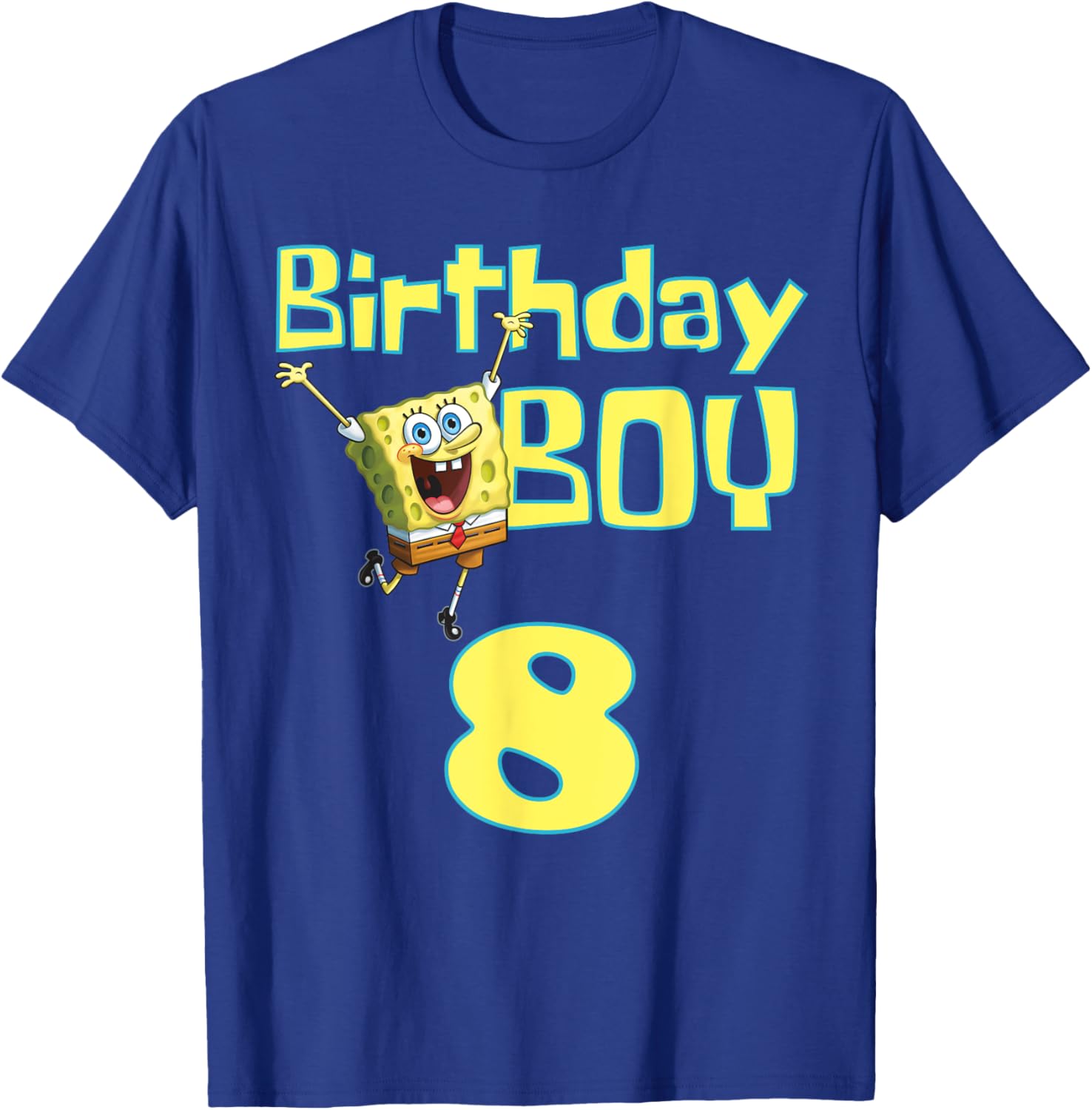 Mademark x SpongeBob SquarePants Birthday Boy 8 T-Shirt for Kids - 5