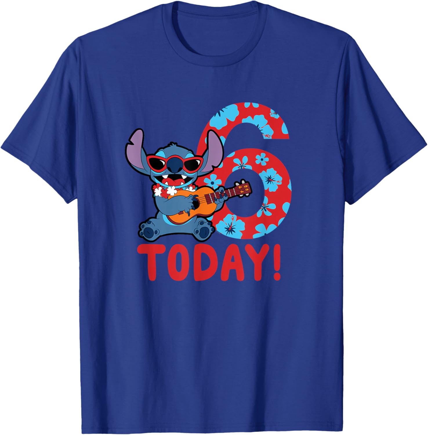 Disney Lilo & Stitch Tropical Birthday T-Shirt for 6 Year Old Fun Style - 10