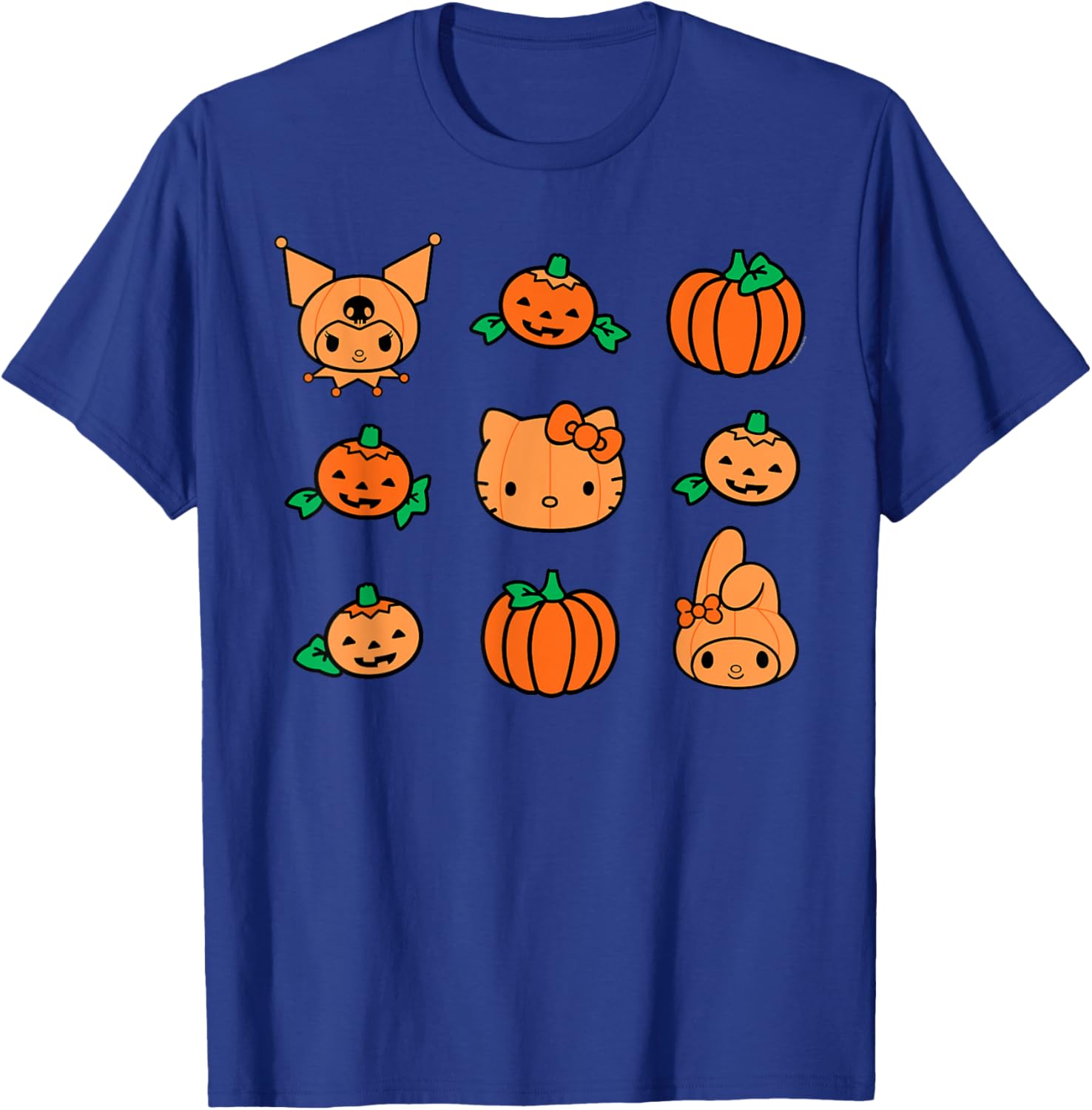 Hello Kitty My Melody Kuromi Pumpkin Halloween T-Shirt for Kids - 13