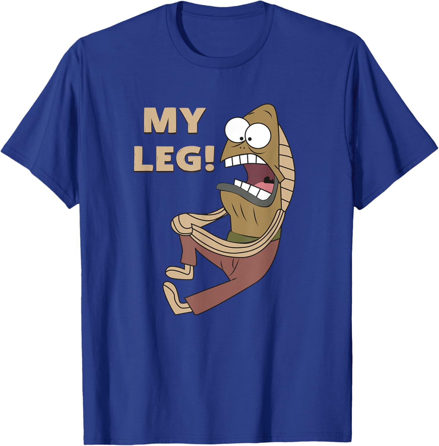 Mademark Fred the Fish My Leg T-Shirt SpongeBob SquarePants Apparel - 12