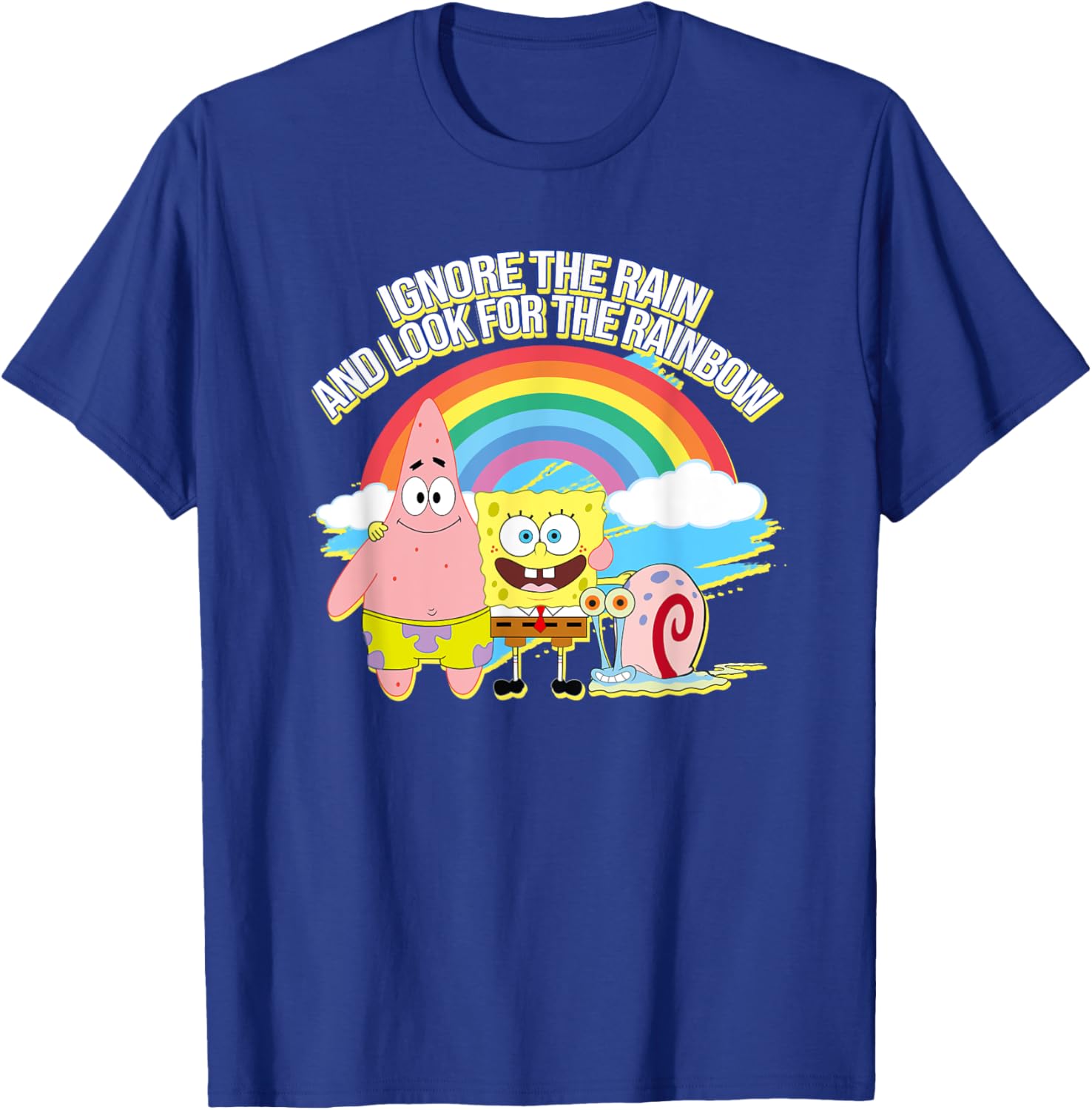 Mademark SpongeBob SquarePants Rainbow T-Shirt for Fun Casual Style - 5