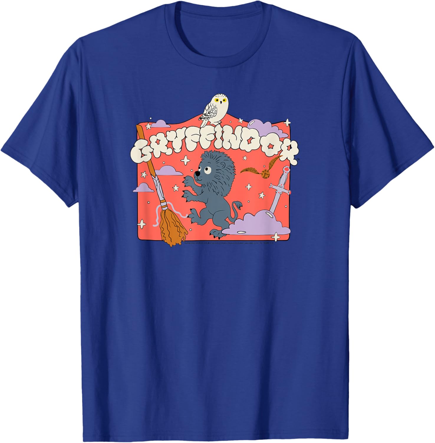 Harry Potter Gryffindor Cartoon Scene T-Shirt for Fans and Kids - 7