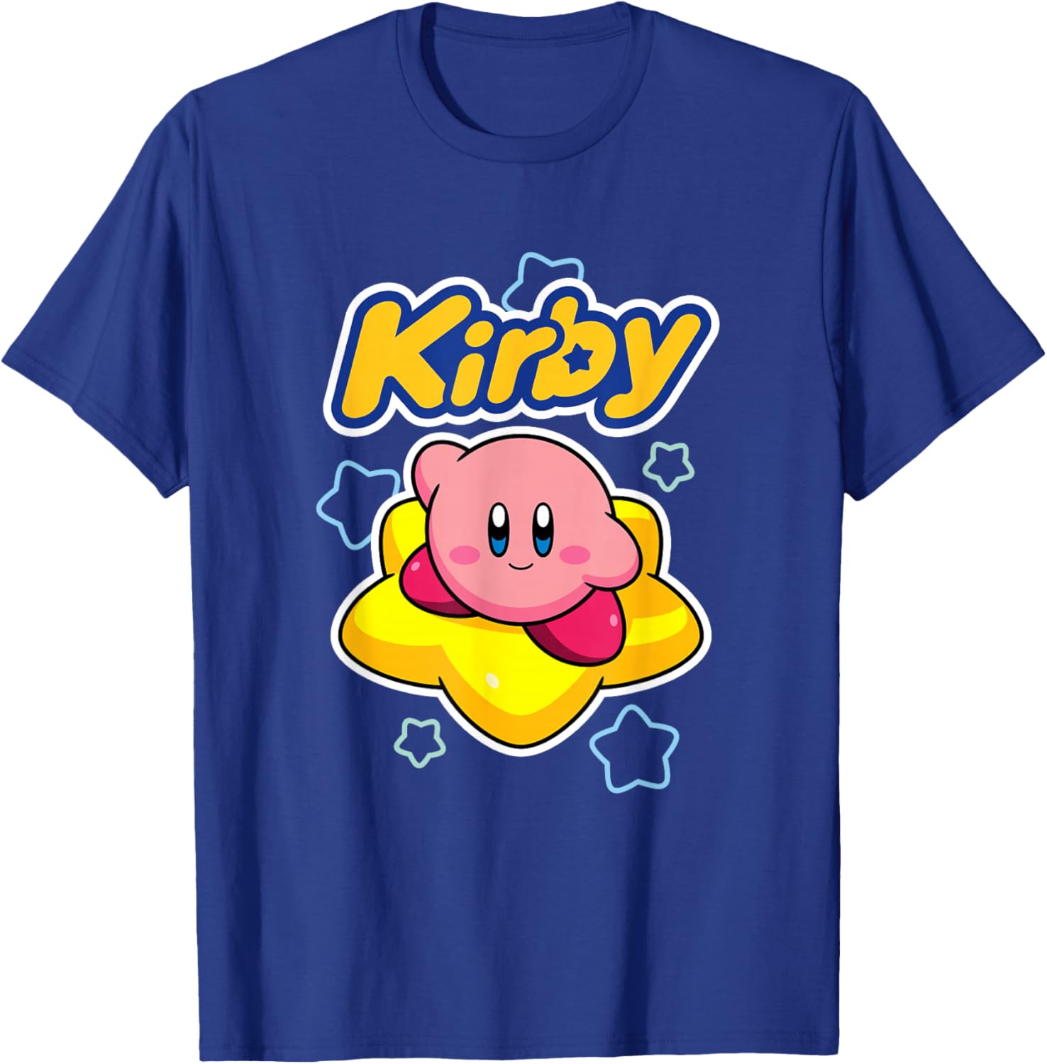 Kirby Big Star Surfing Portrait T-Shirt for Fans of Nintendo Adventure - 2