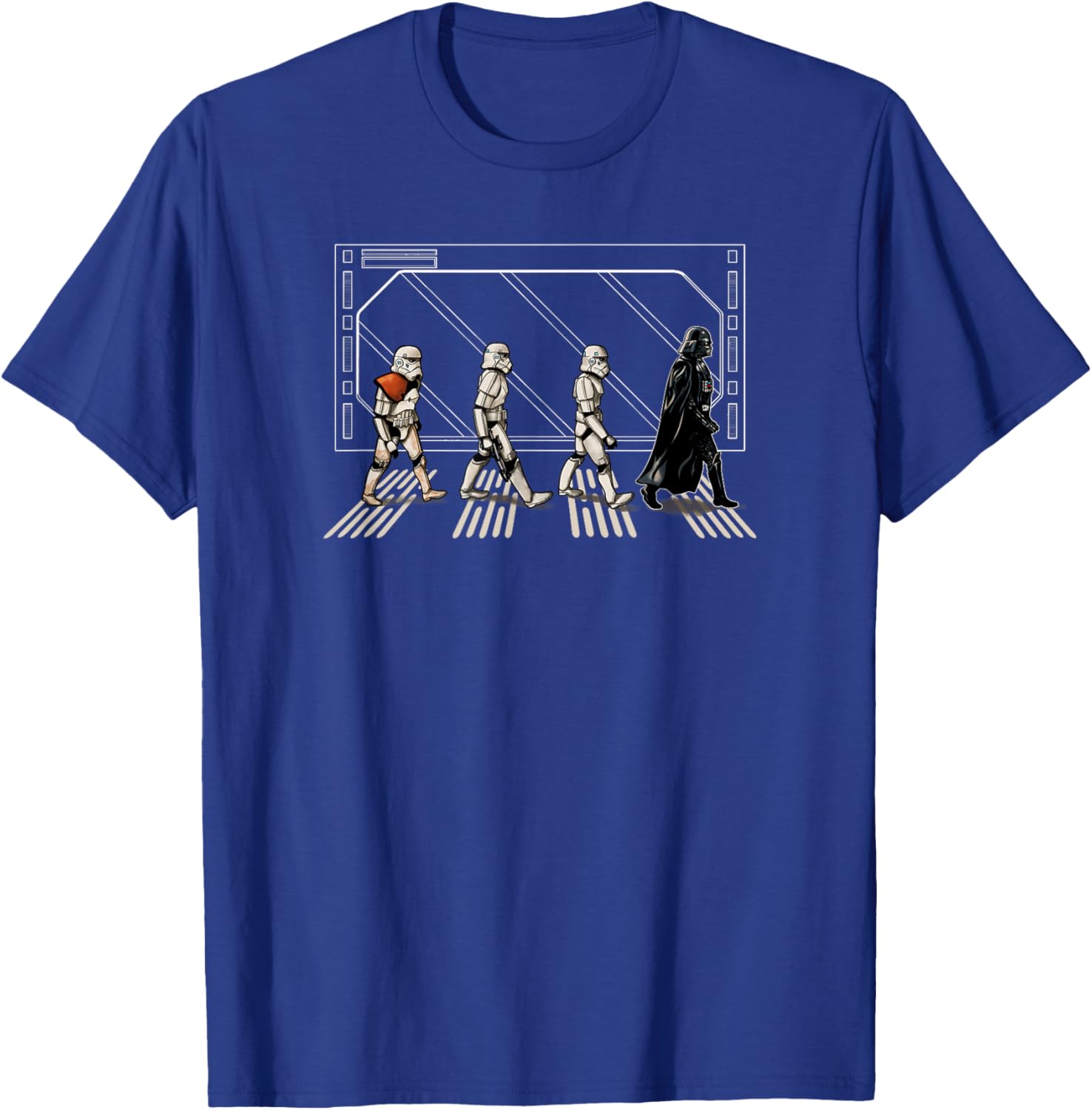Star Wars Darth Vader and Stormtroopers Abbey Road T-Shirt for Fans - 1