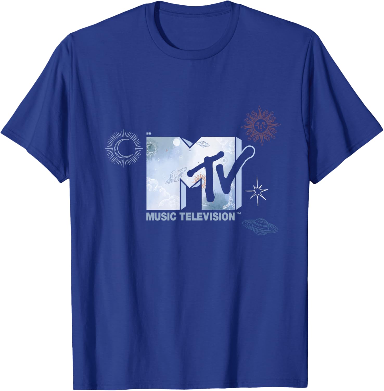 Mademark x MTV Official 1981 Hand Painted Sky T-Shirt for Music Lovers - 9