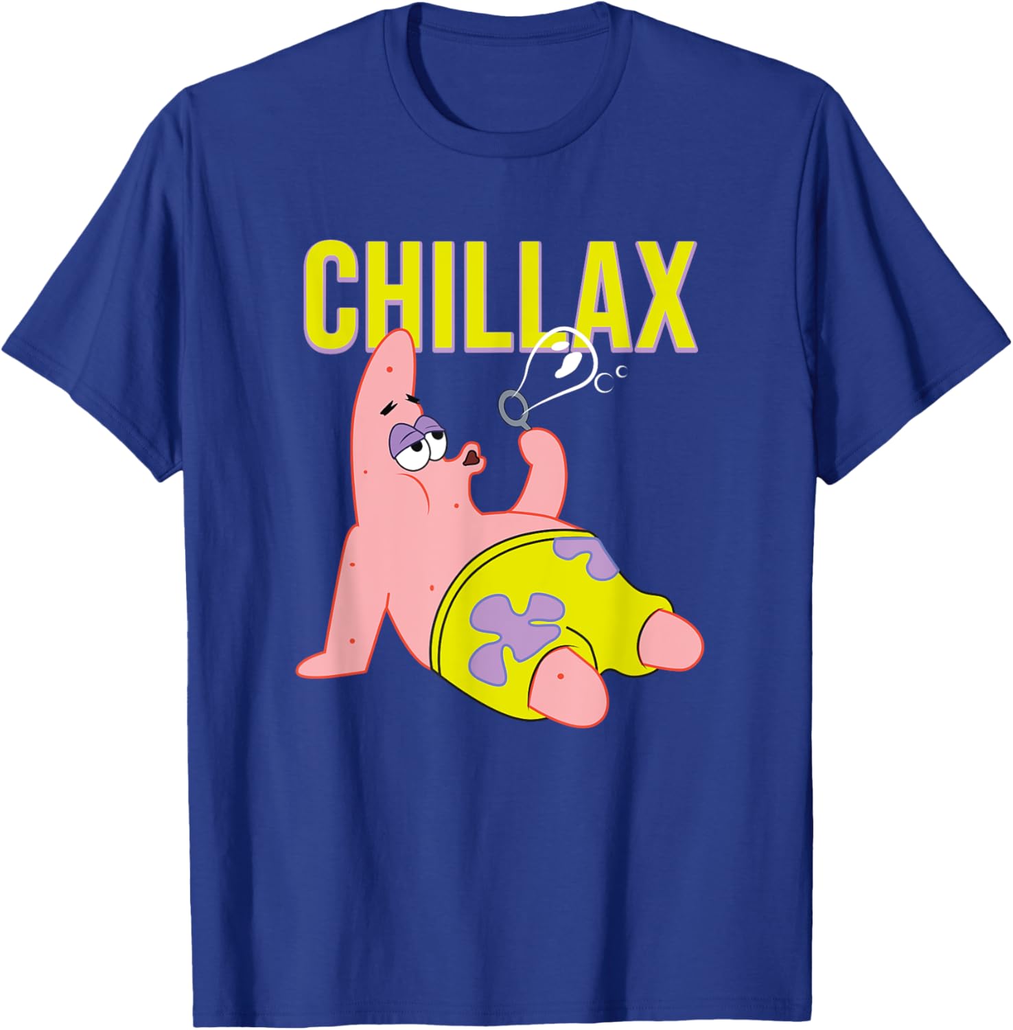 Mademark SpongeBob Patrick Star Chillax T-Shirt for Fun Summer Style - 3