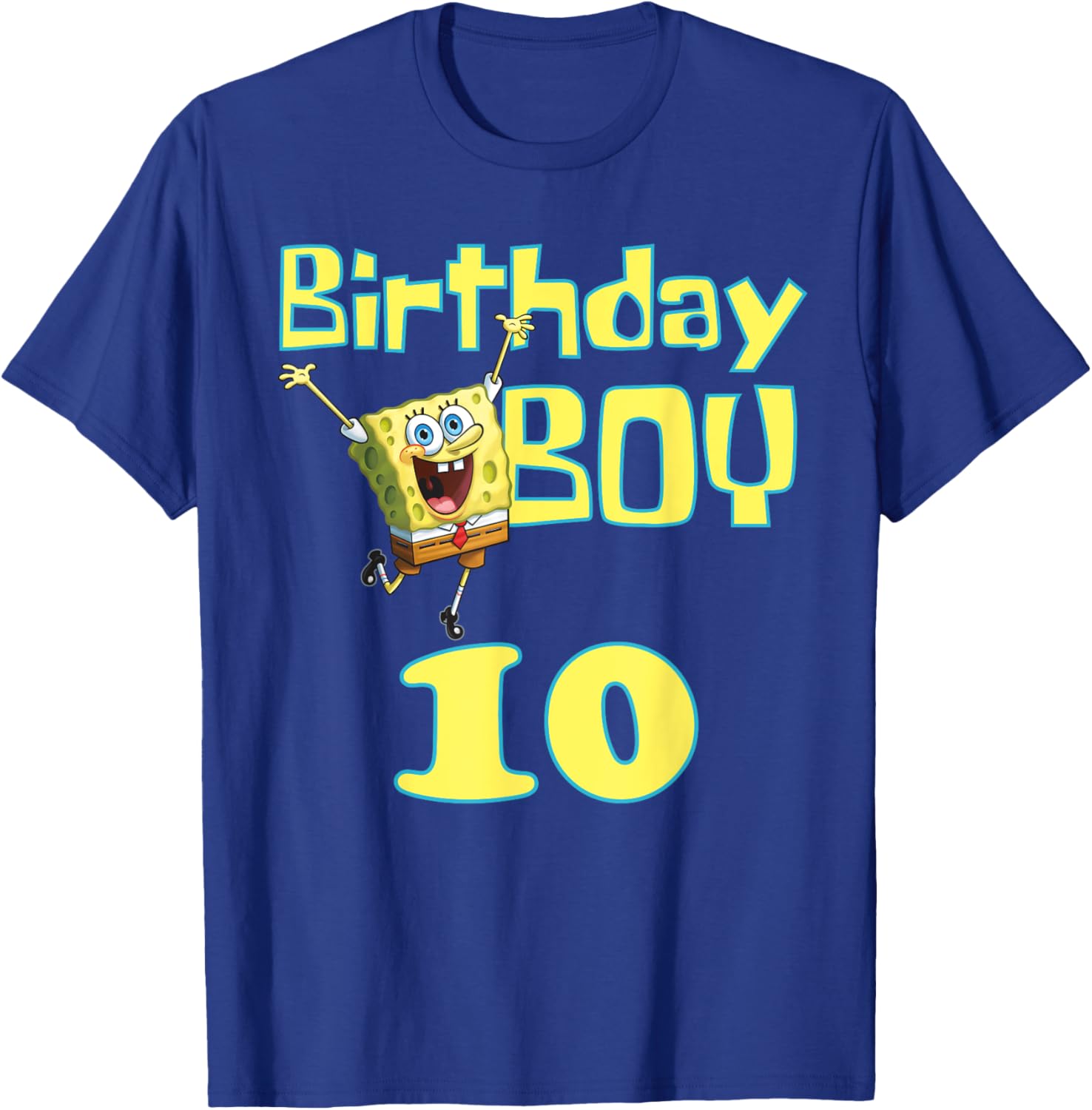 Mademark SpongeBob SquarePants Birthday Boy 10 T-Shirt for Kids - 2