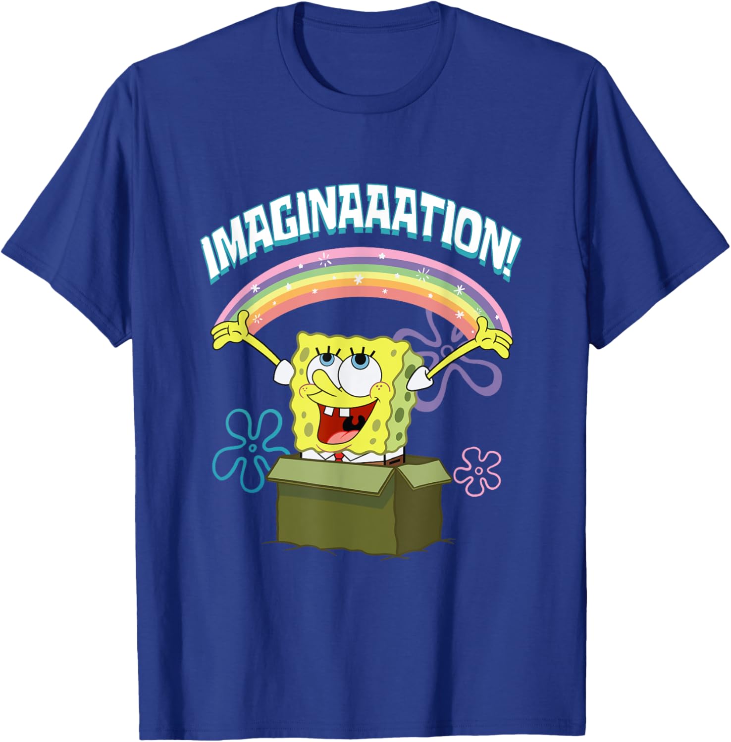 Mademark SpongeBob SquarePants Imaginaaation Box Funny T-Shirt for Fans - 15