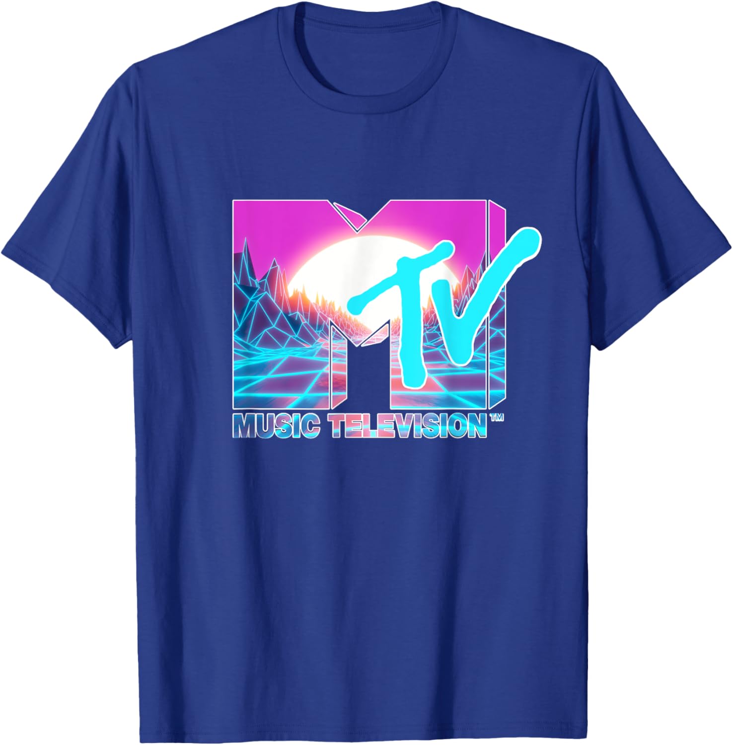 Mademark x MTV Official Logo T-Shirt with Sun and World Graphic - 7