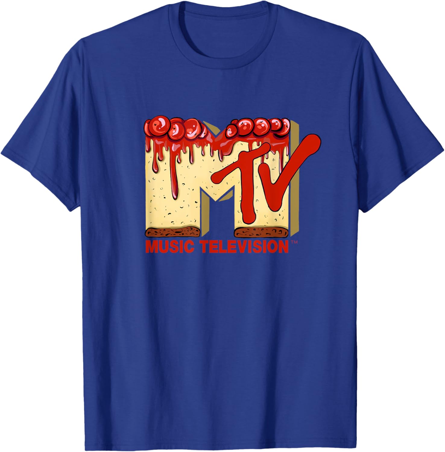 Mademark x MTV Cherry Pie Cake T-Shirt - Original MTV Logo Apparel - 2