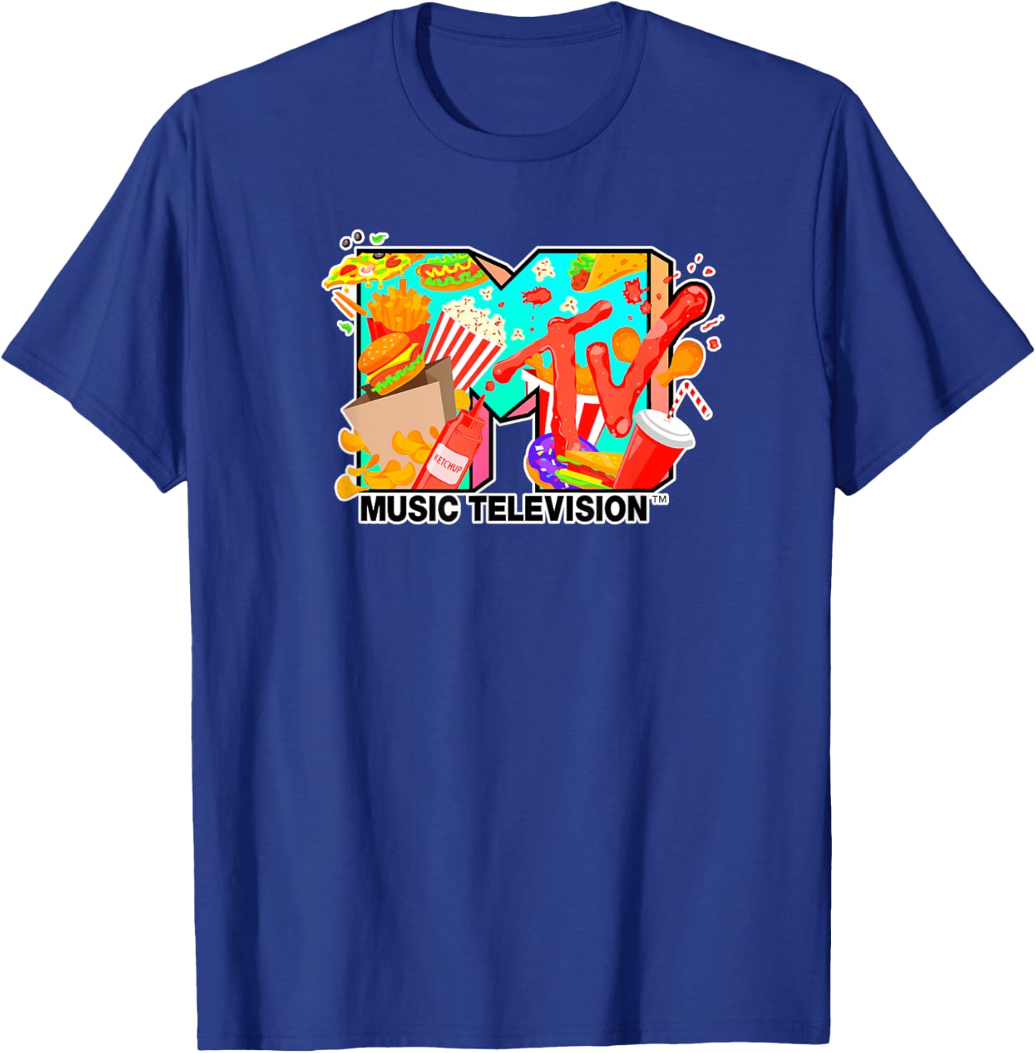 Mademark x MTV Fast Food Lovers T-Shirt for Music Fans and Foodies - 17