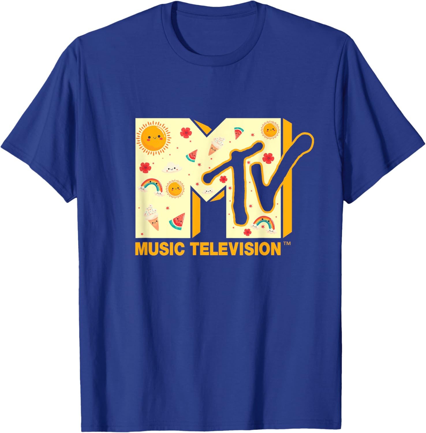 Mademark x MTV Summer T-Shirt Featuring Iconic MTV Logo for Fun Style - 9