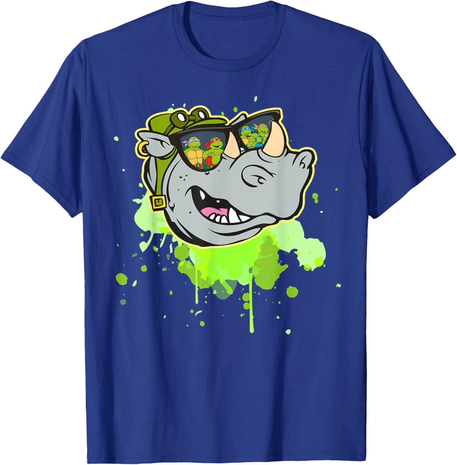 Bebop TMNT Reflection in Sunglasses T-Shirt for Fun Turtle Fans - 15