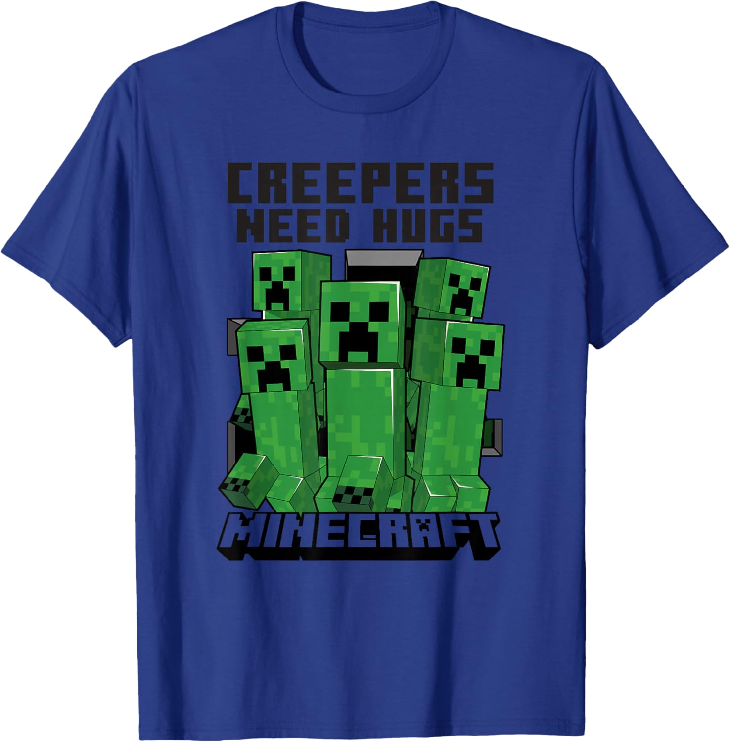 Minecraft Creepers Need Hugs March T-Shirt for Gamers and Fans - 6