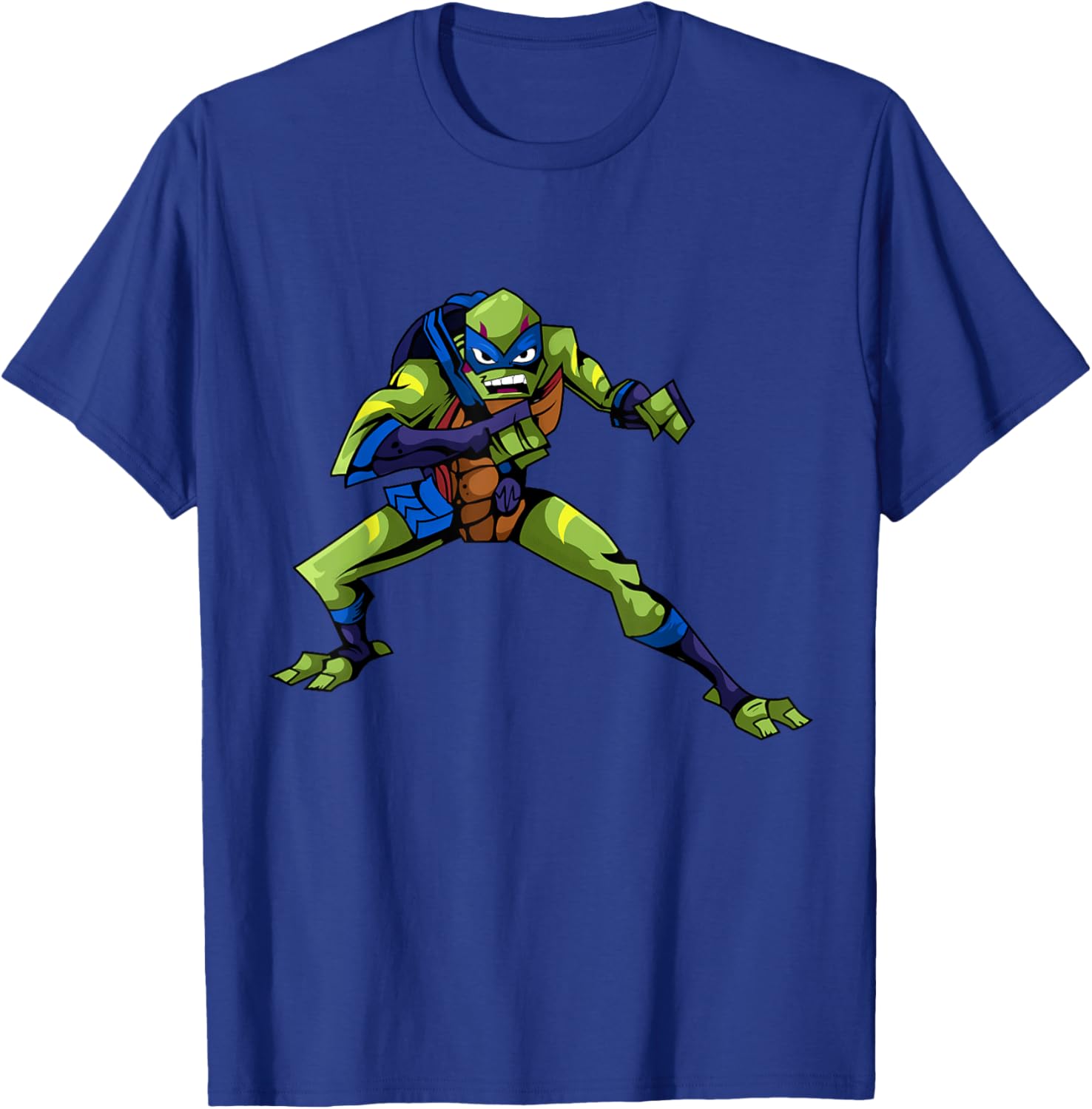 Mademark Teenage Mutant Ninja Turtles Leonardo Combat Pose T-Shirt - 1