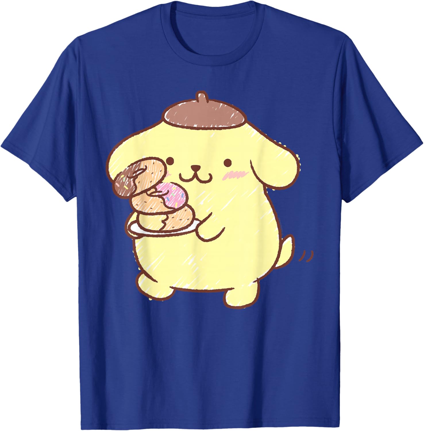Pompompurin Donuts T-Shirt Cute & Comfy Clothing for Fans - 10