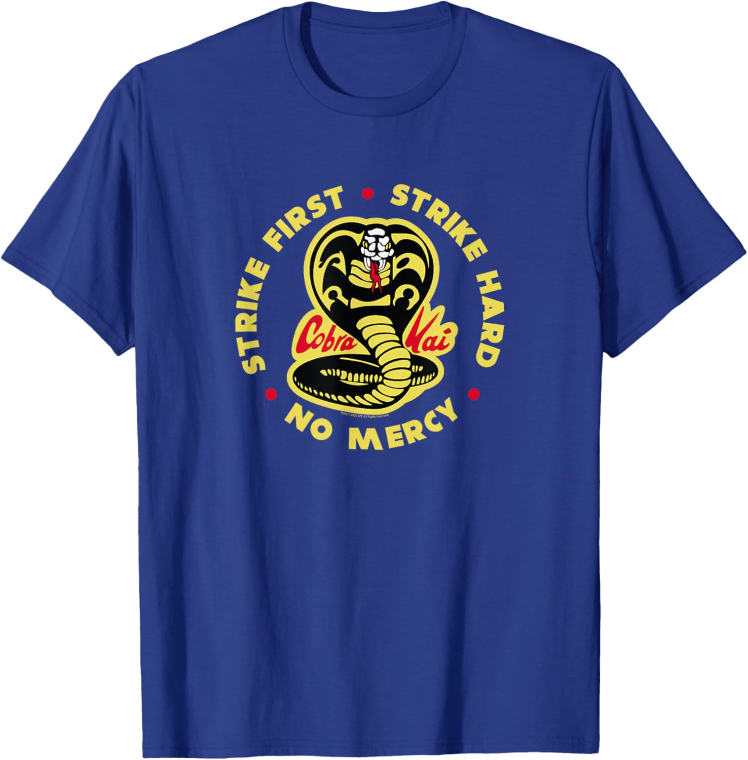 Cobra Kai Strike First Logo T-Shirt for Fans of the Hit TV Show - 2