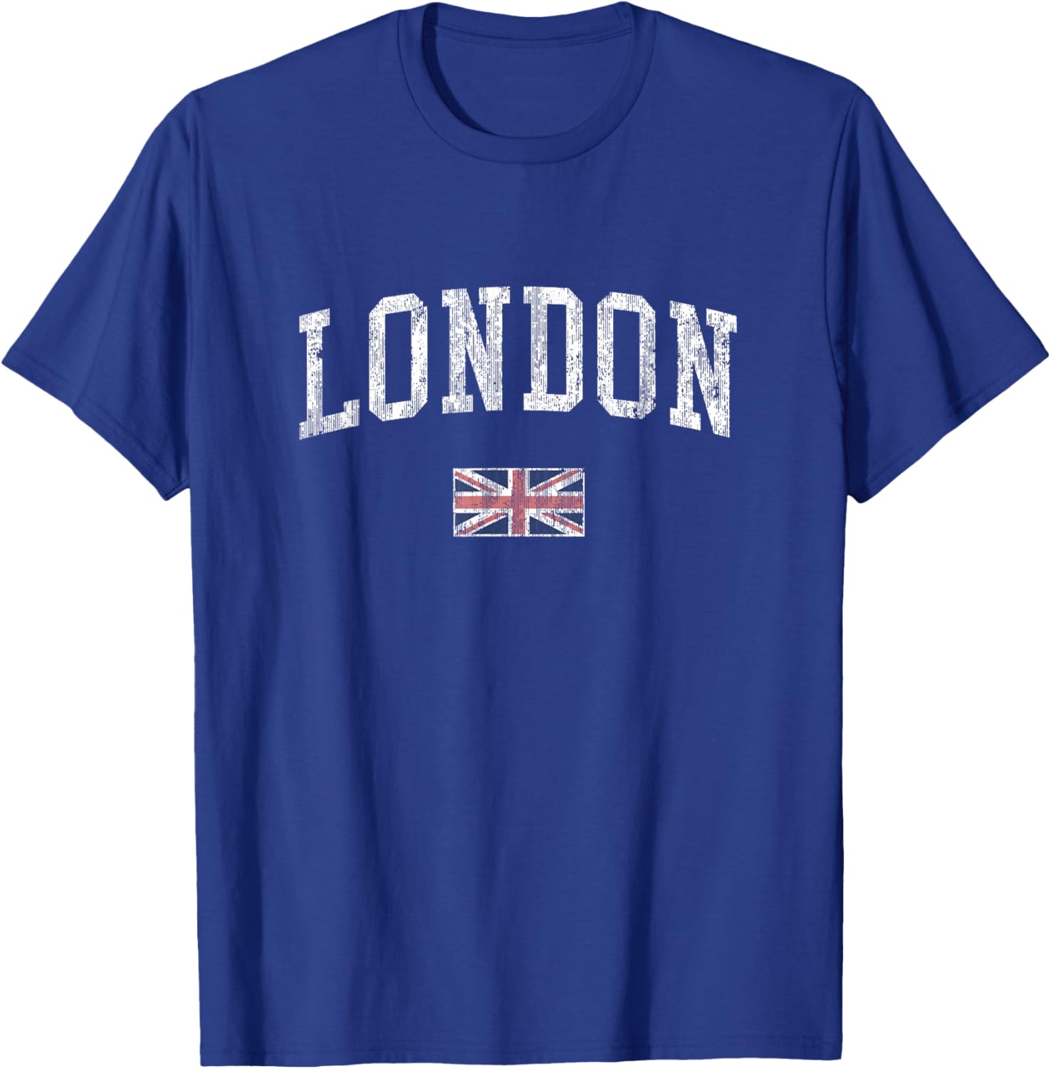 London Vintage Sports T-Shirt with British Flag Design for Men and Women - 13