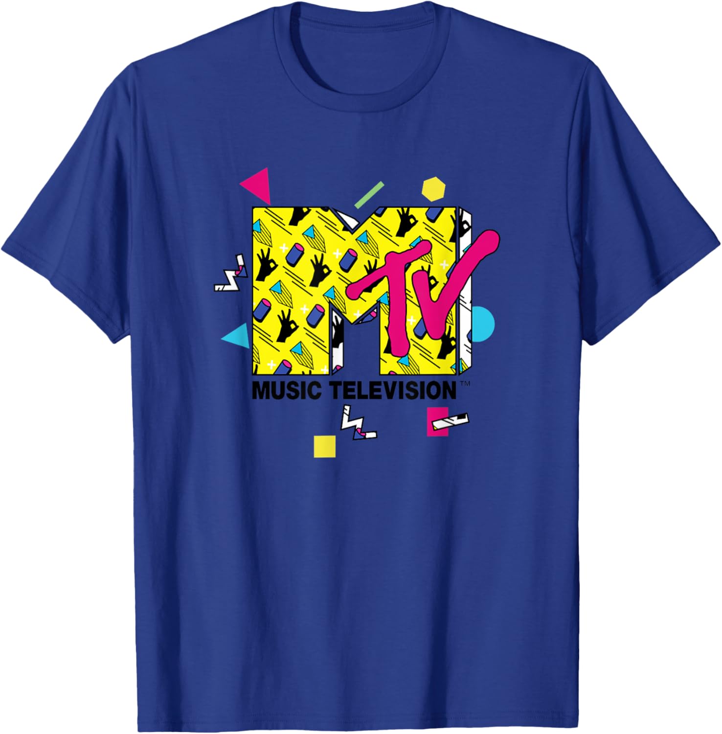 Mademark x MTV Official Logo T-Shirt with 80s 90s Party Art Design - 14
